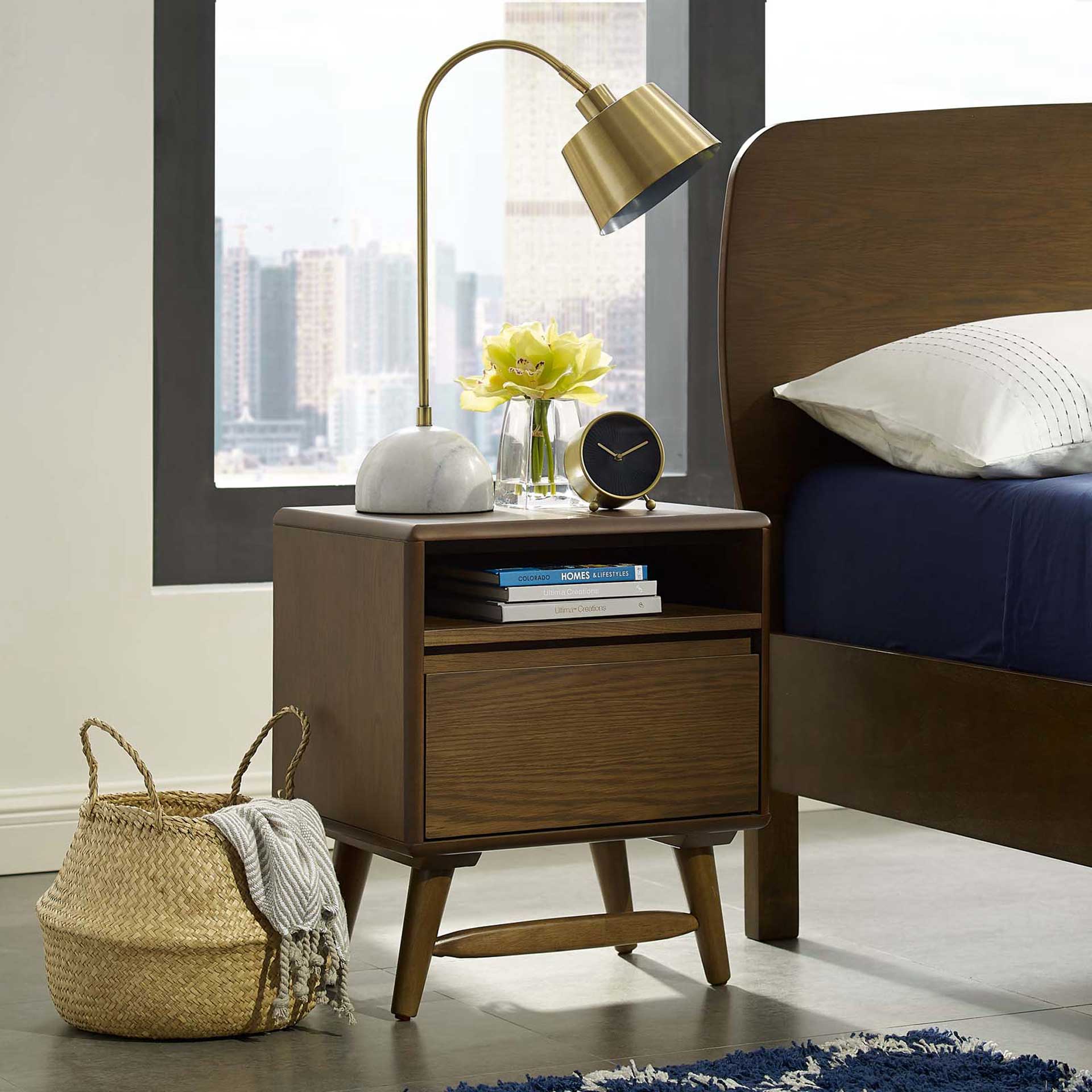Trevor Wood Nightstand Chestnut - Image 8