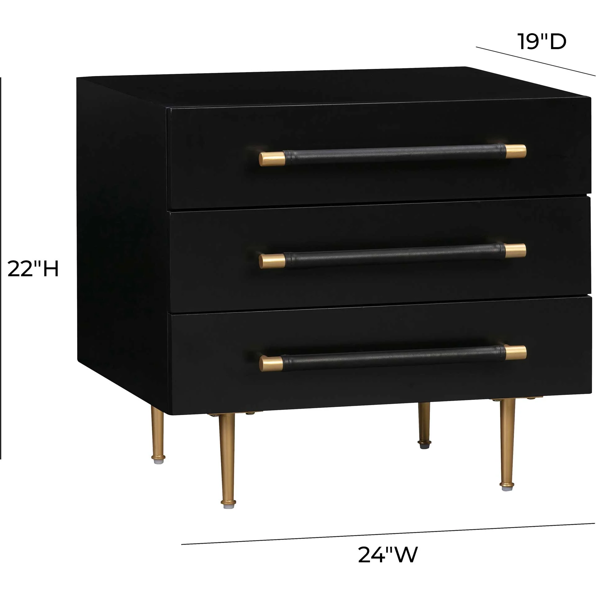 Trey Nightstand Black - Image 6