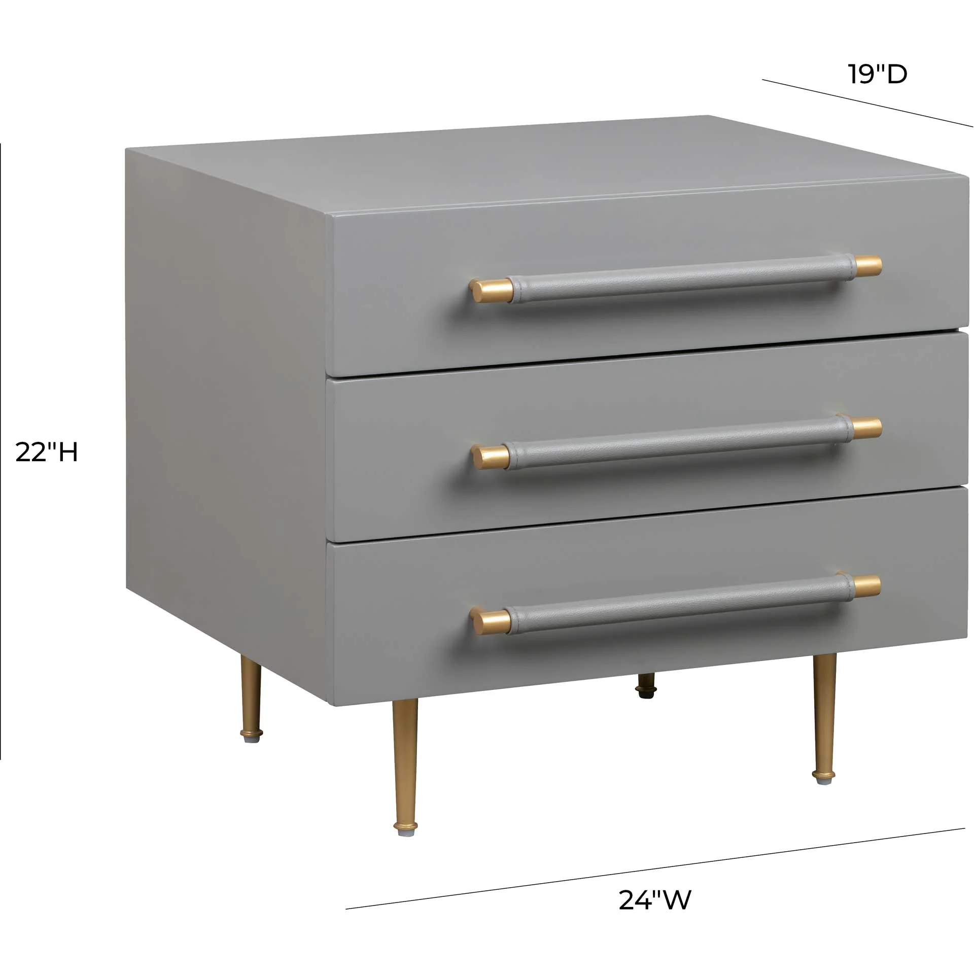 Trey Nightstand Gray - Image 8