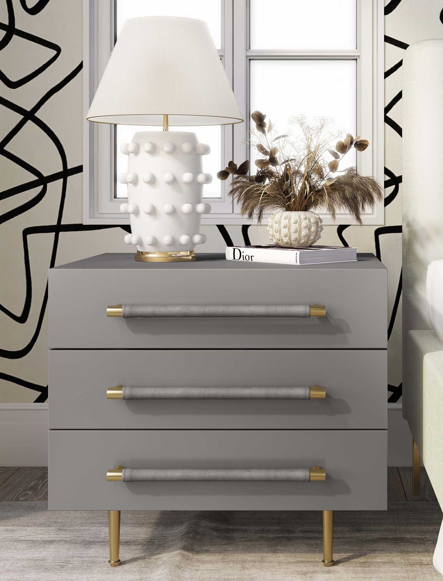 Trey Nightstand Gray - Image 9