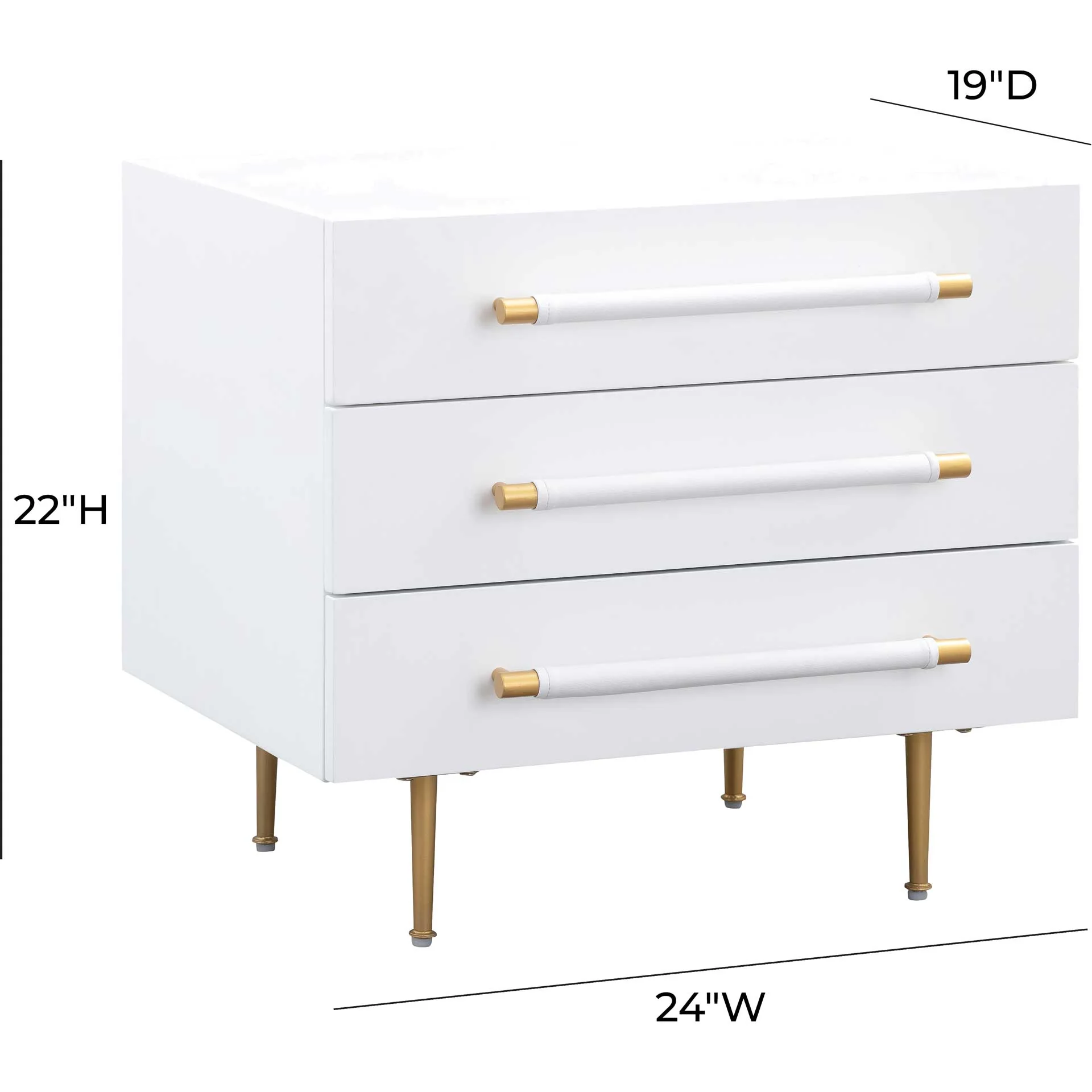 Trey Nightstand White - Image 6