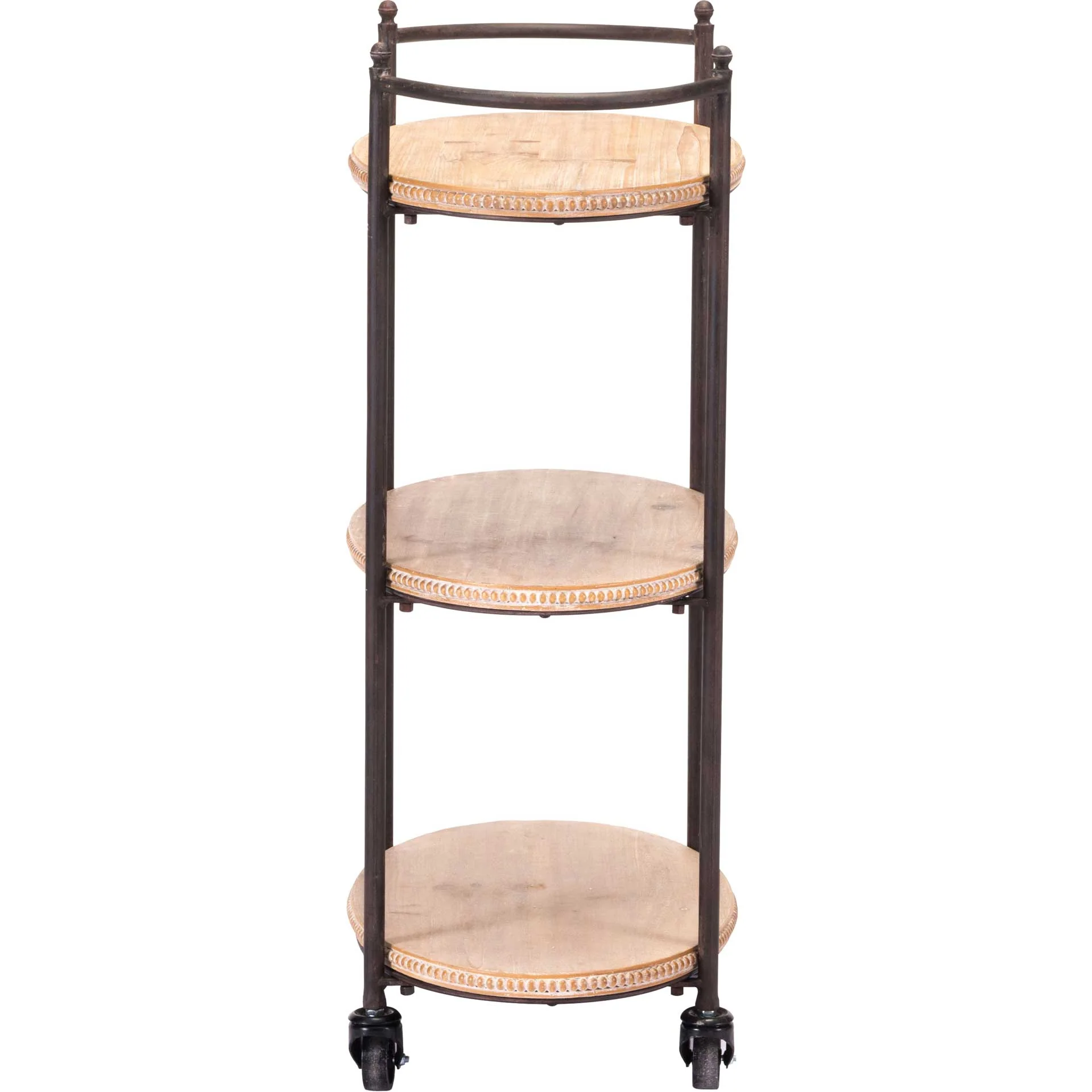 Tri Level Bar Cart Brown - Image 2