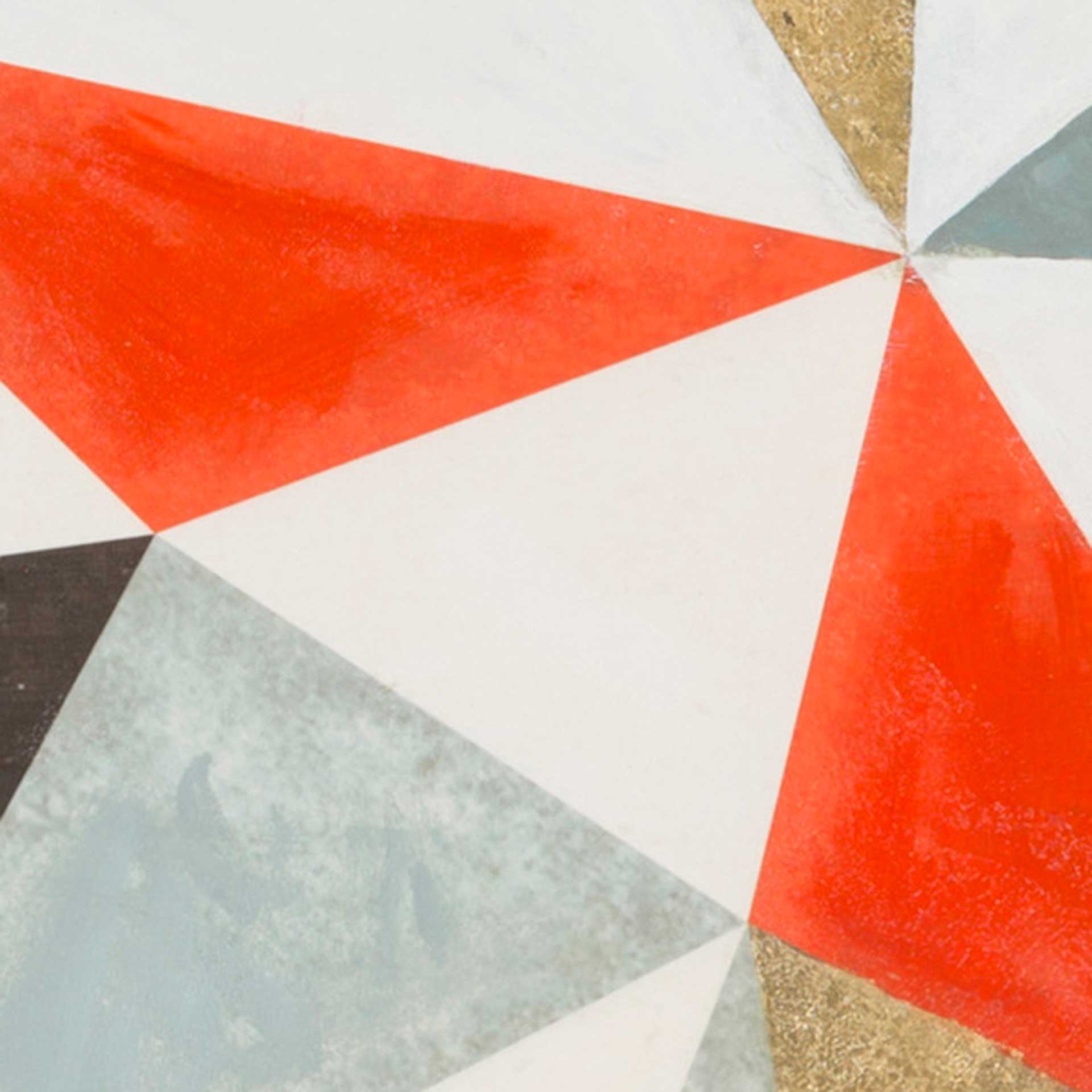 Triangle Red Wall Art - Image 2