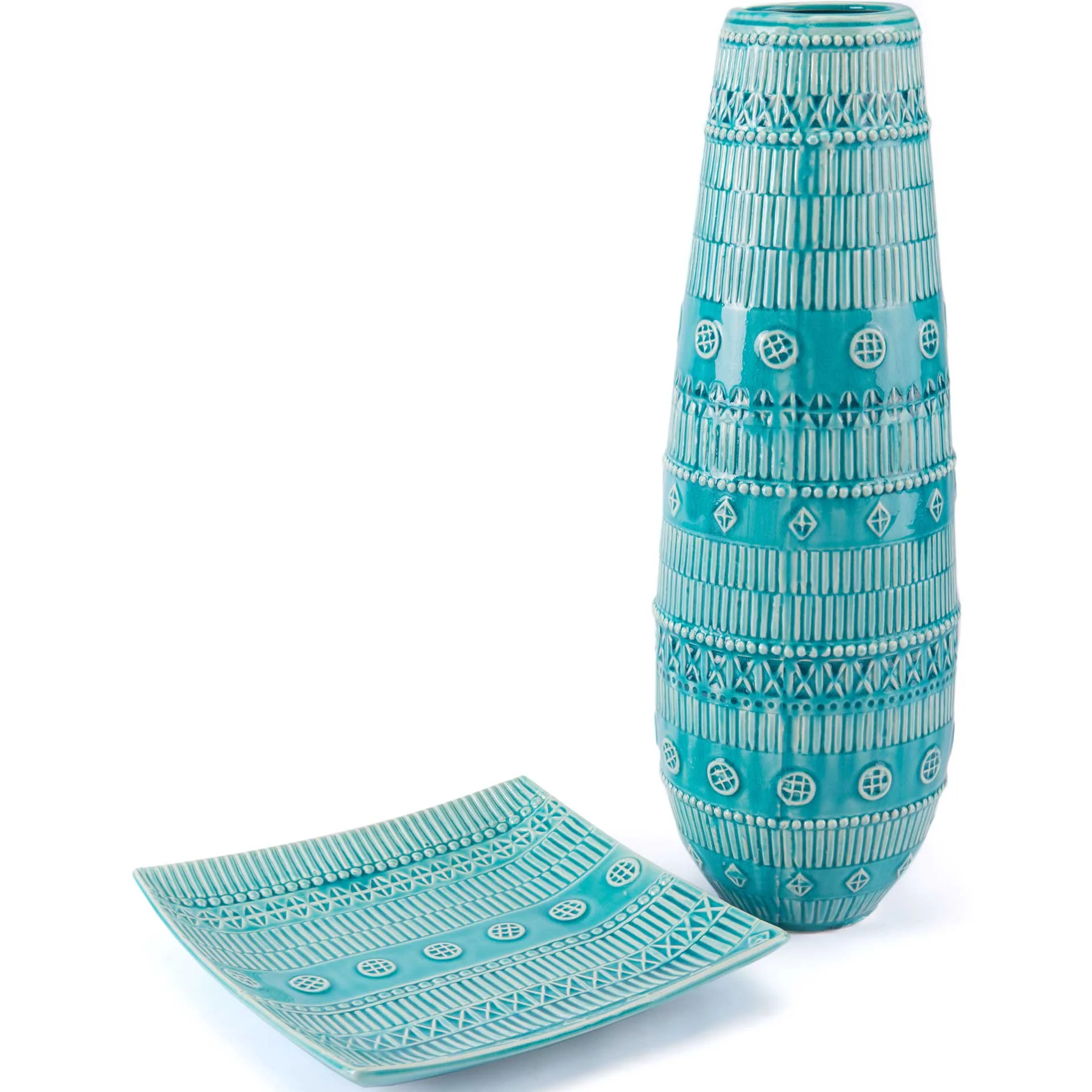 Tribal Vase Blue - Image 3