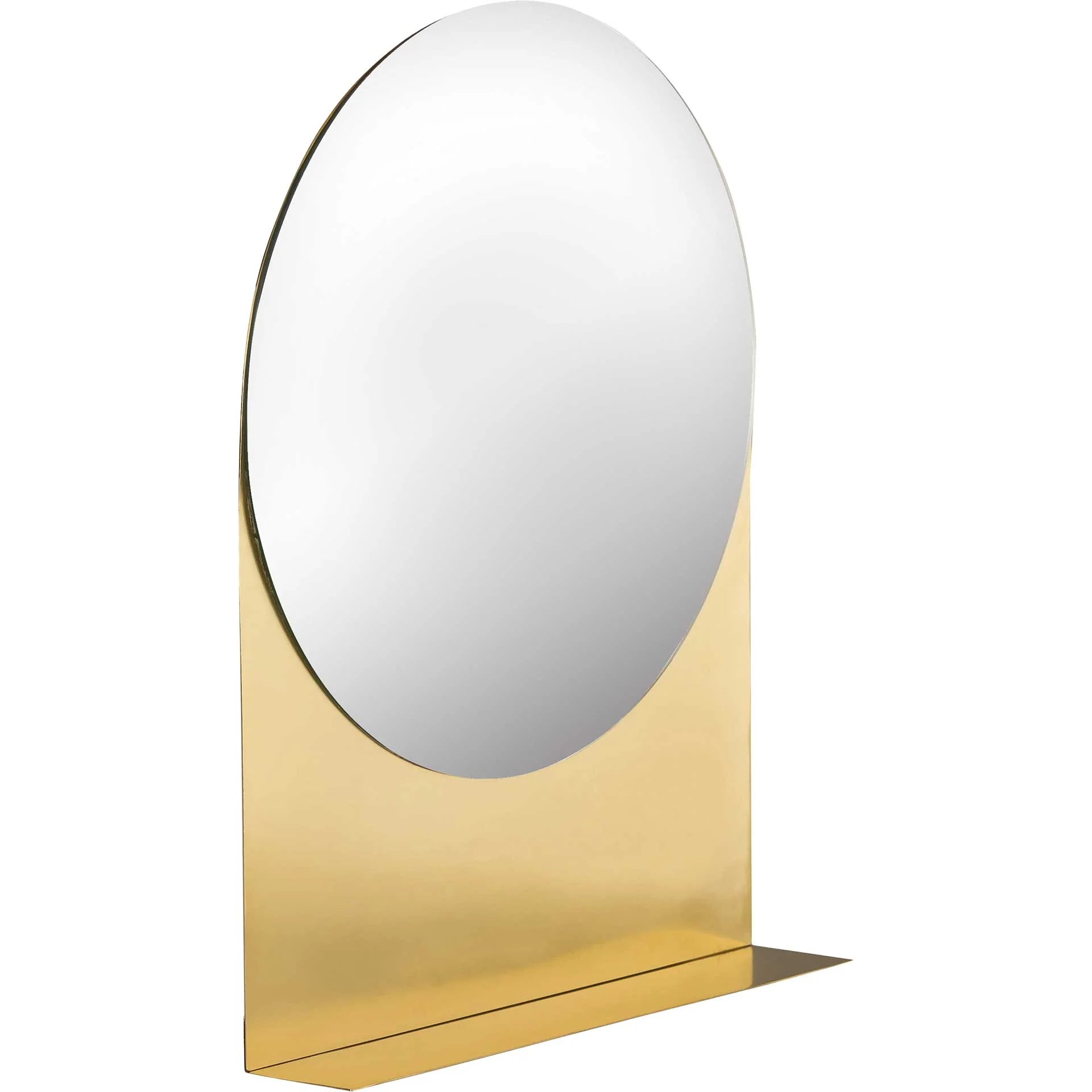 Tribeca Round Accent Mirror Brass - Image 3