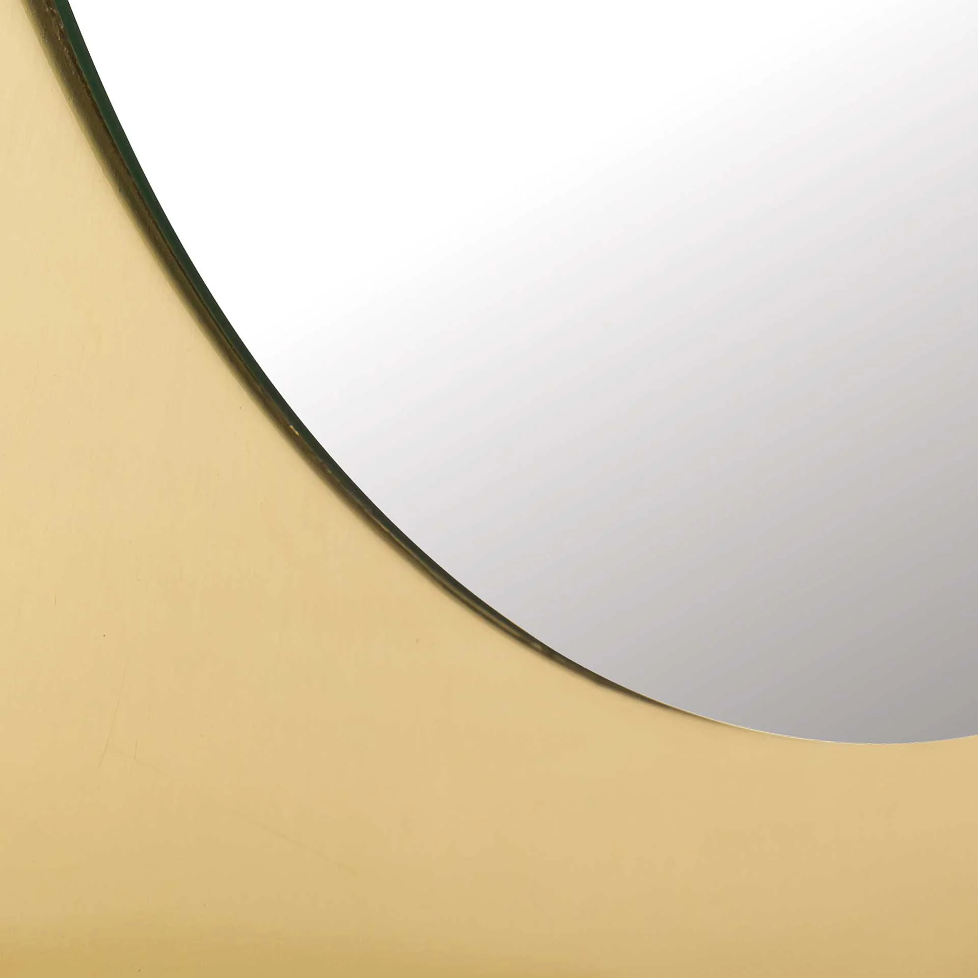 Tribeca Round Accent Mirror Brass - Image 4