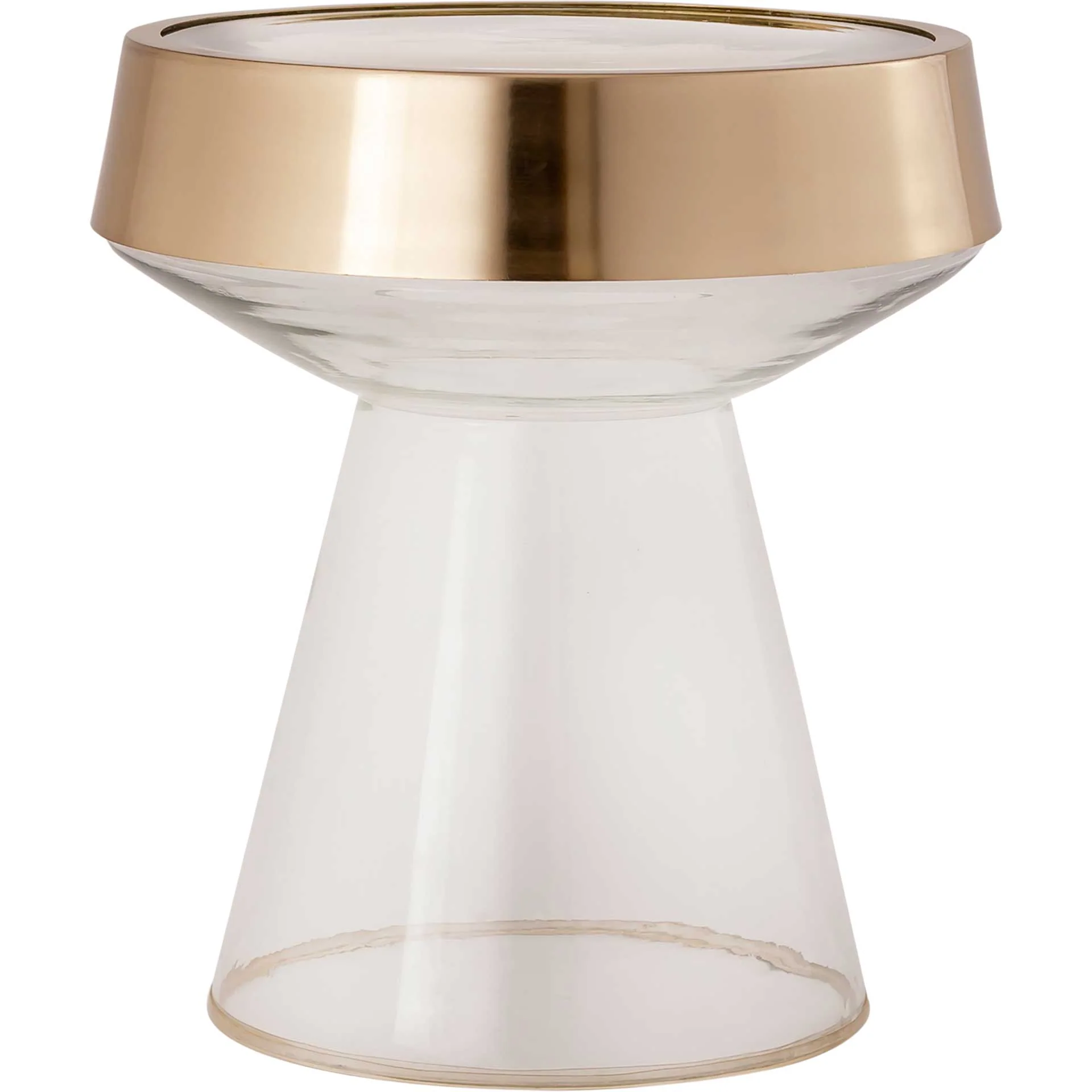 Trina Side Table Gold/Transparent - Image 2