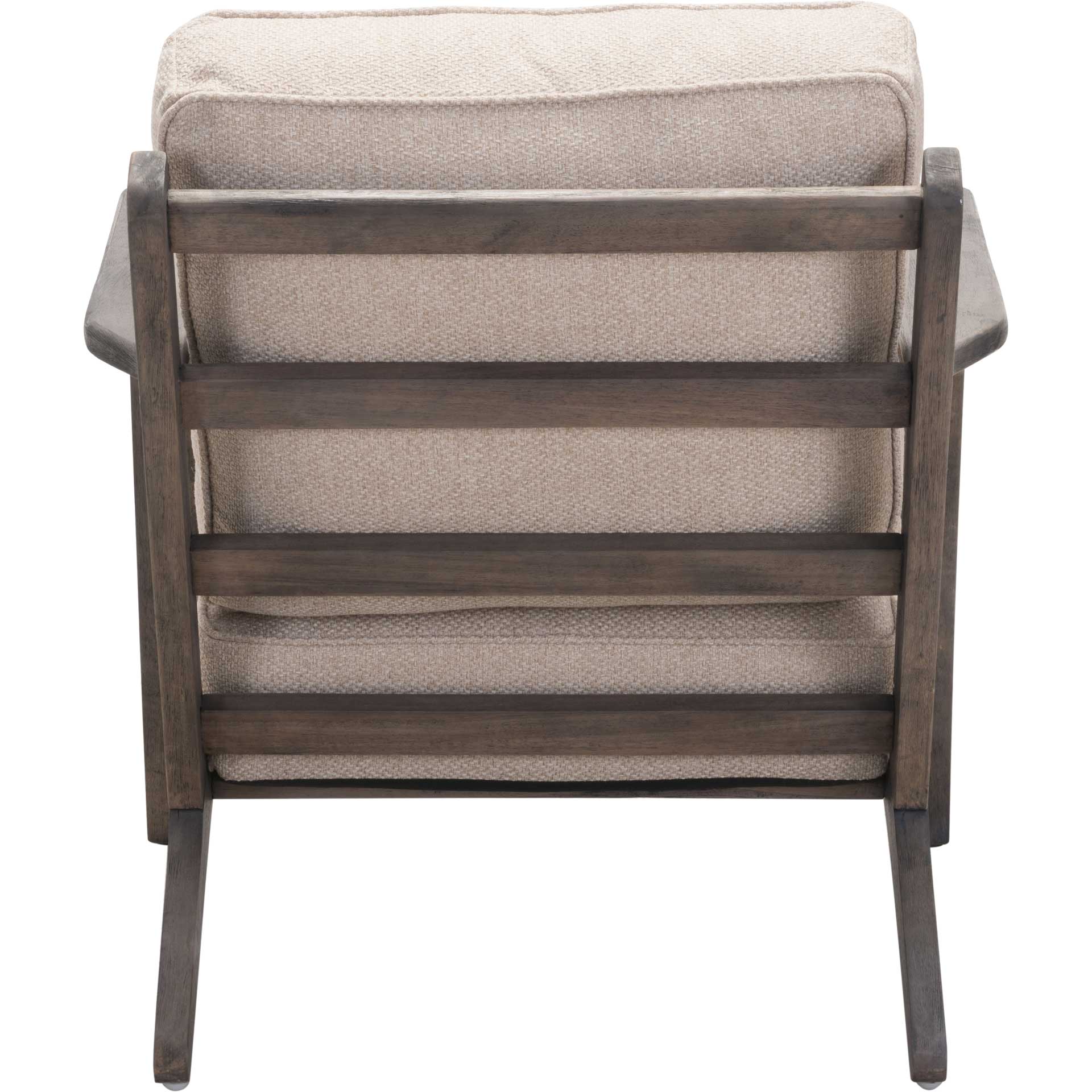 Trinity Lounge Chair Beige/Dark Brown - Image 4