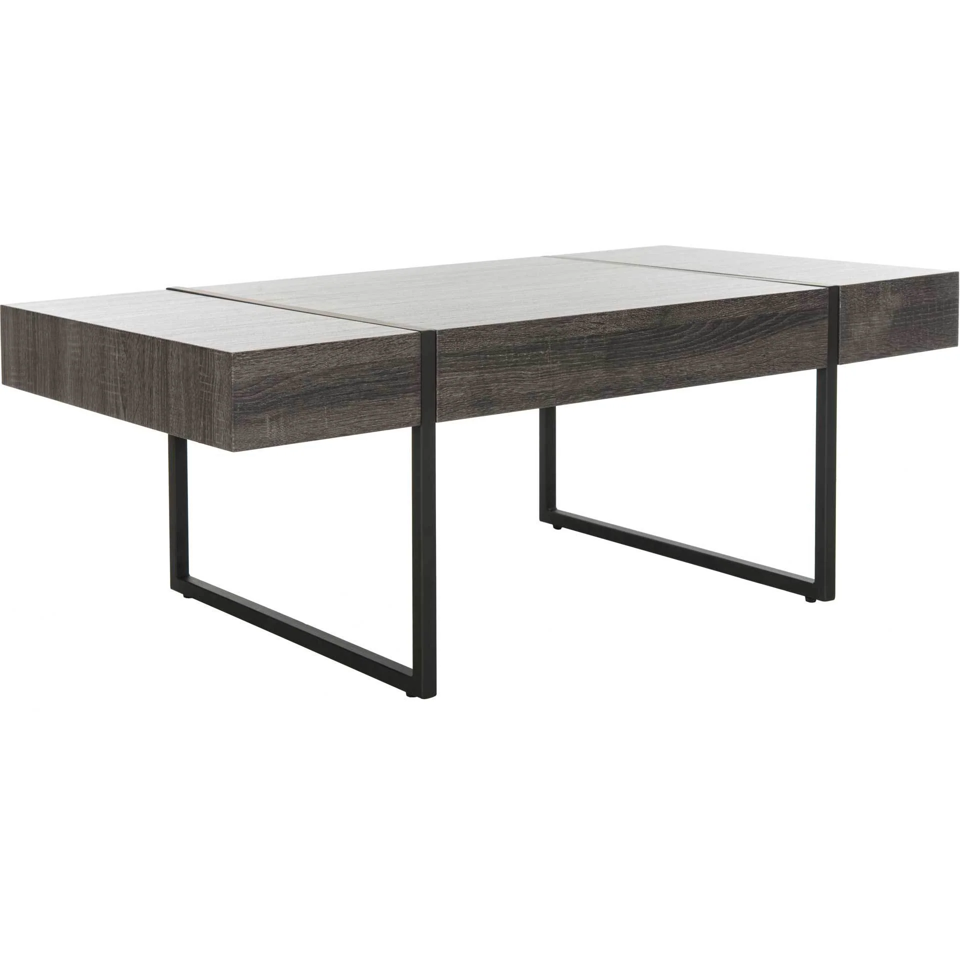 Tripp Rectangular Modern Coffee Table Black - Image 2