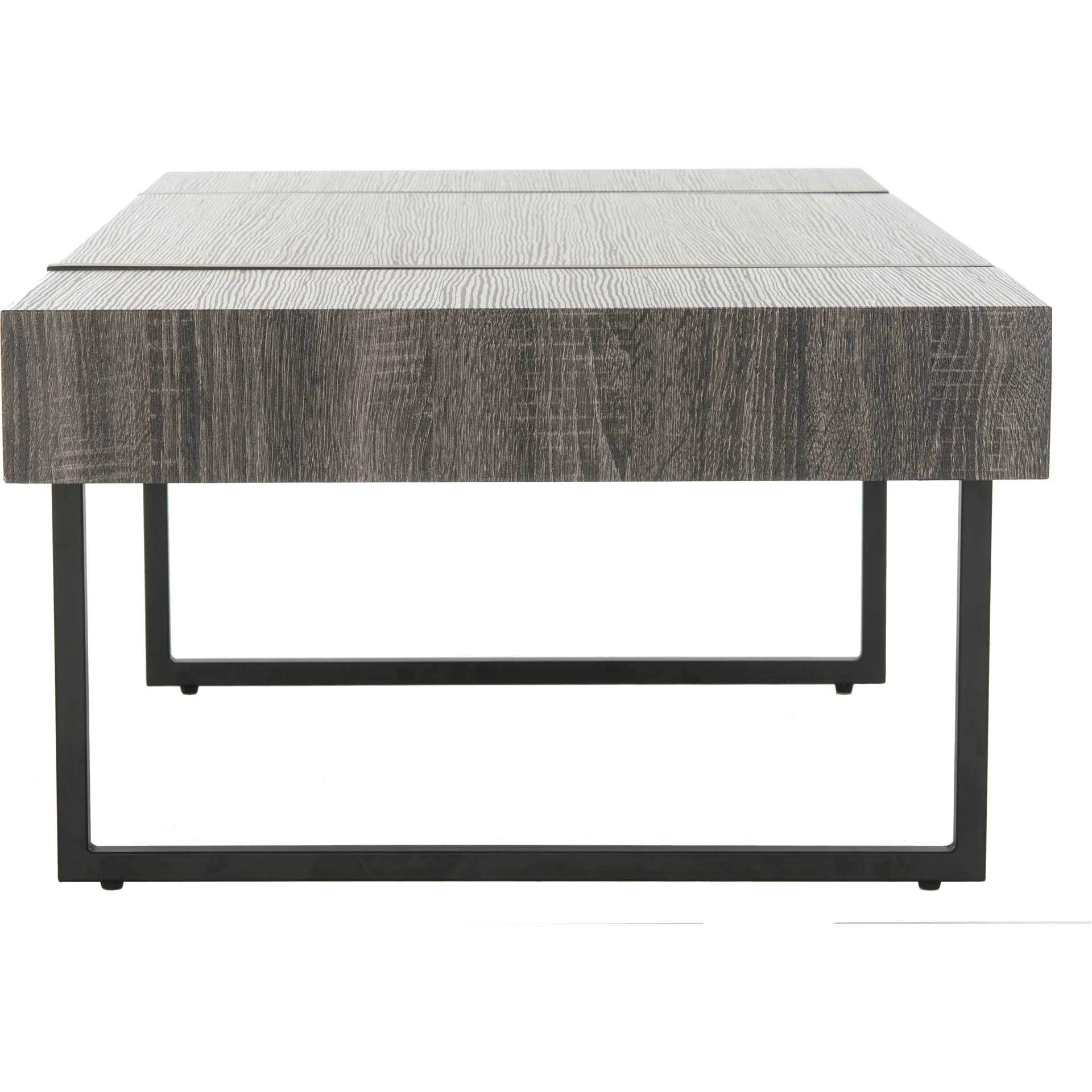 Tripp Rectangular Modern Coffee Table Black - Image 3