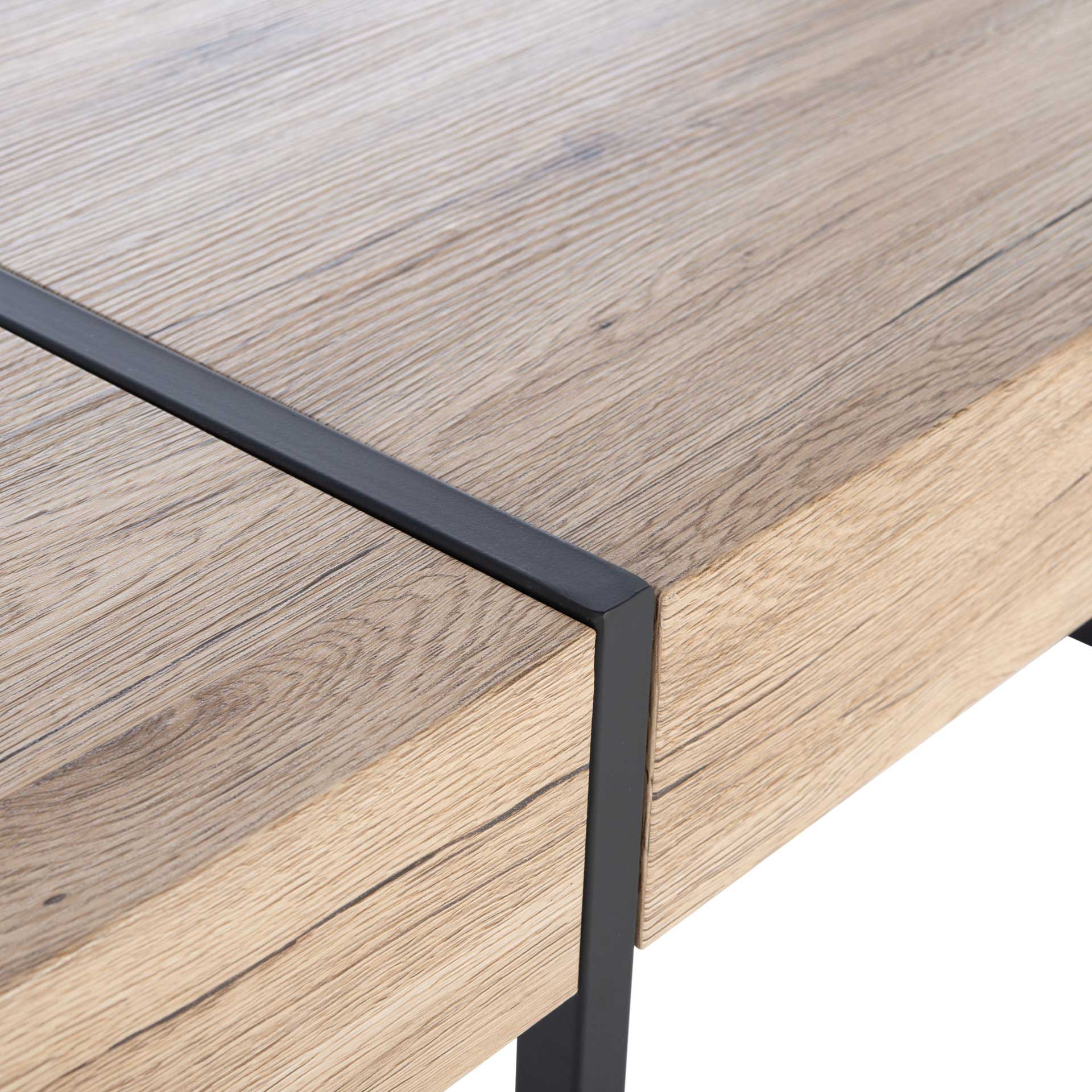 Tripp Rectangular Modern Coffee Table Natural/Black - Image 5