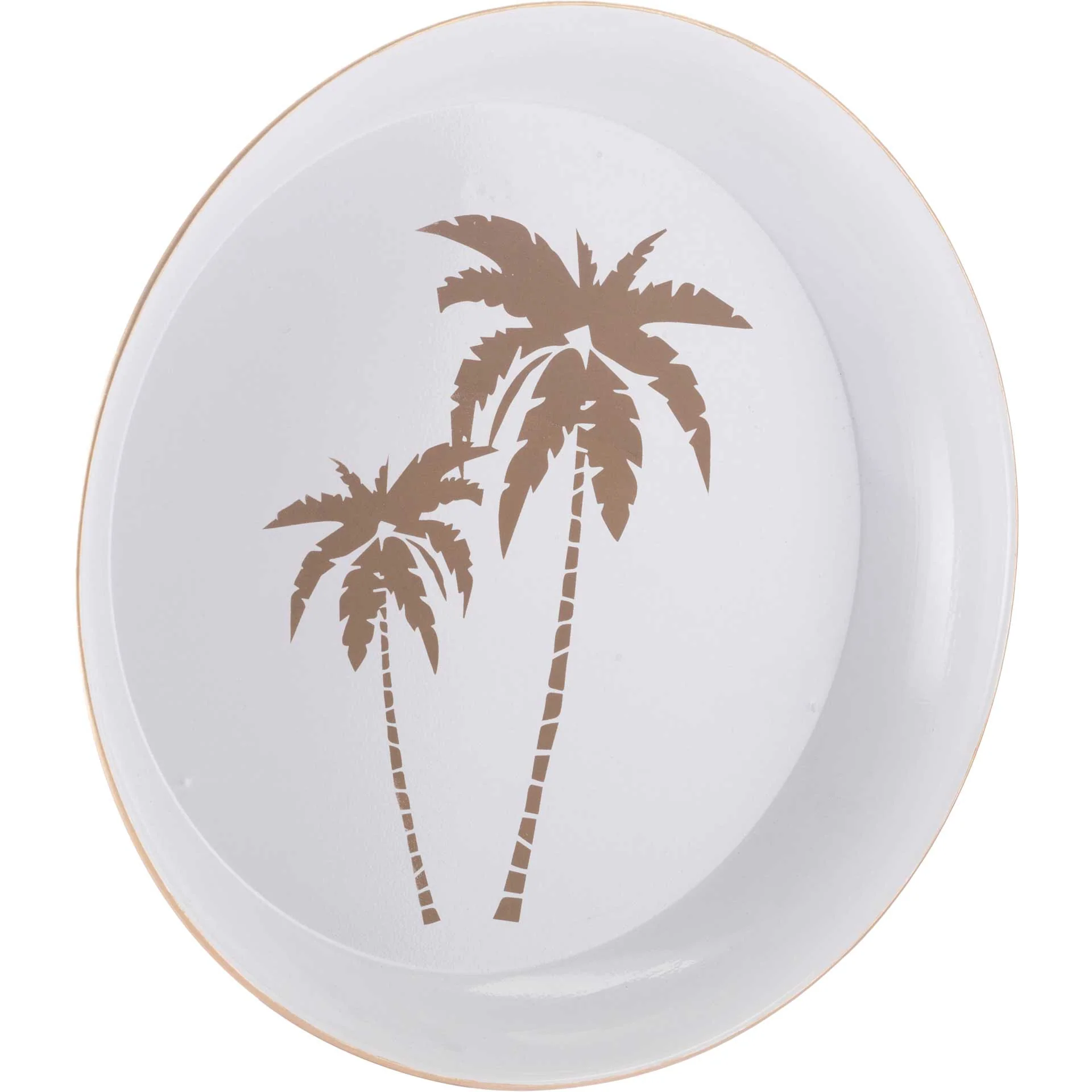 Tropical Tray Set White/Gold (Set of 2) - Image 3