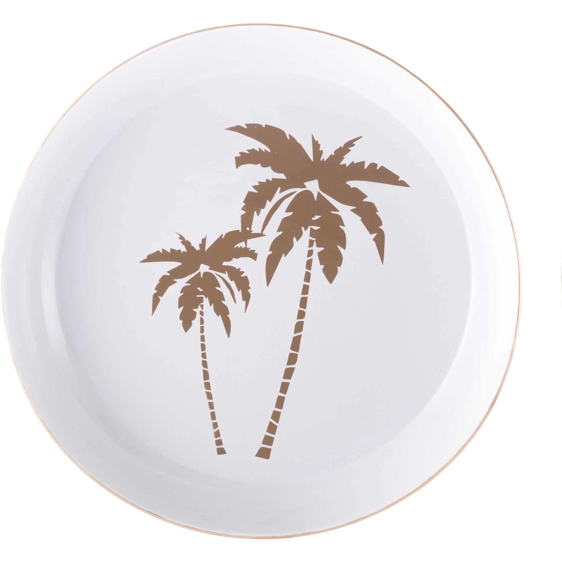 Tropical Tray Set White/Gold (Set of 2) - Image 4
