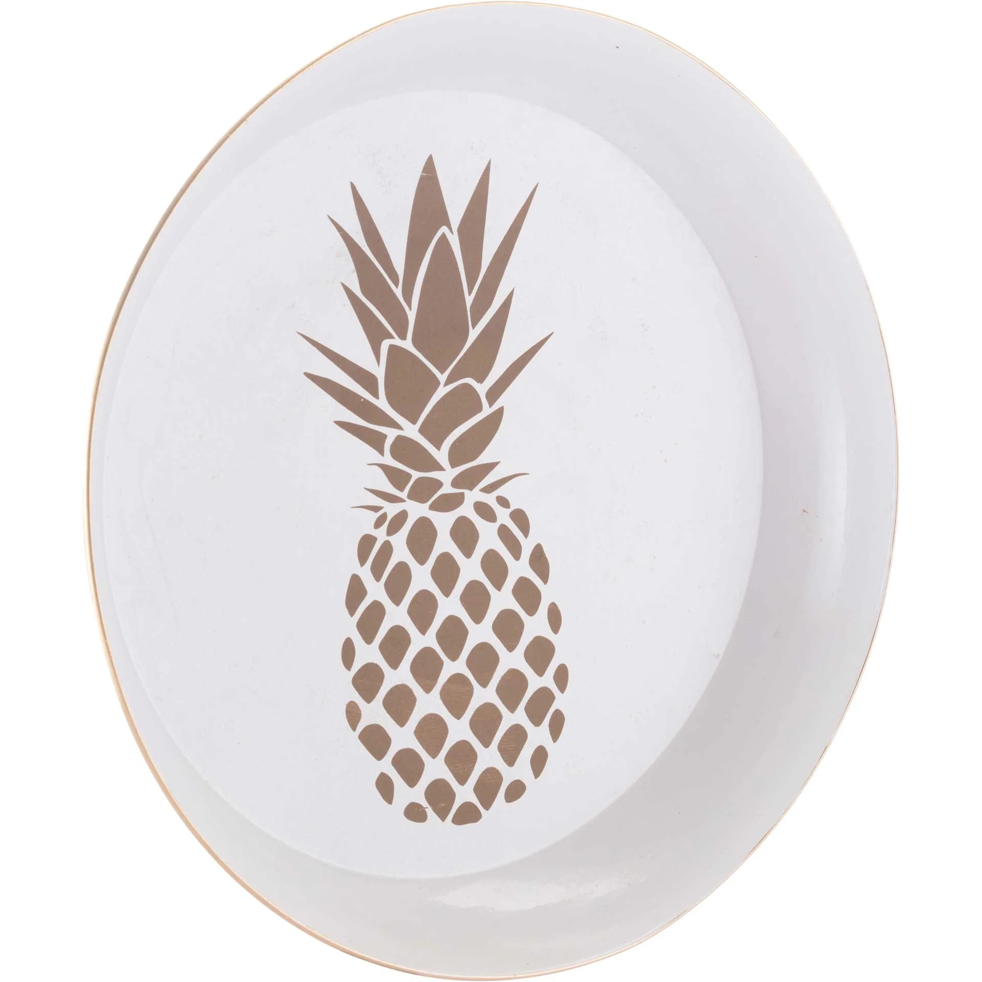 Tropical Tray Set White/Gold (Set of 2) - Image 5