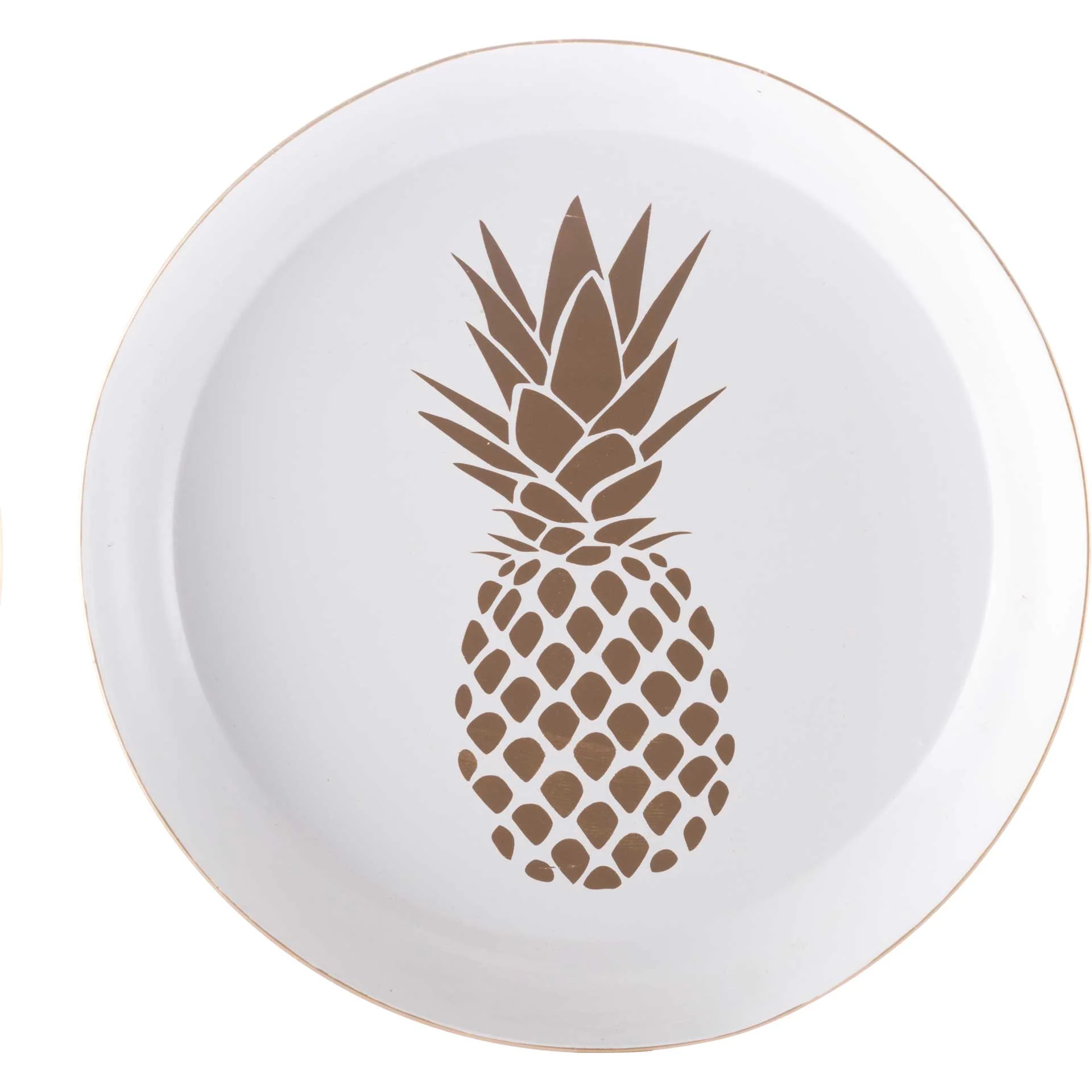 Tropical Tray Set White/Gold (Set of 2) - Image 6