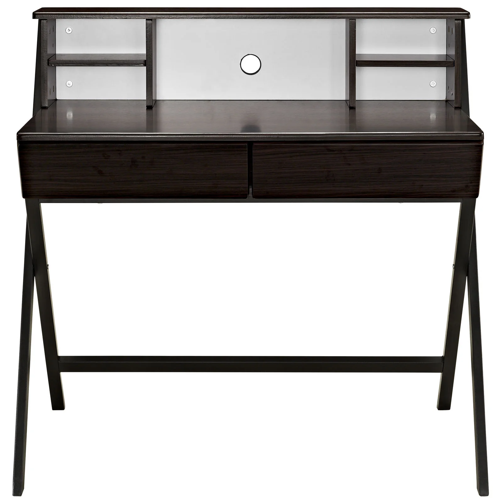Troy Office Desk Dark Walnut - Image 2