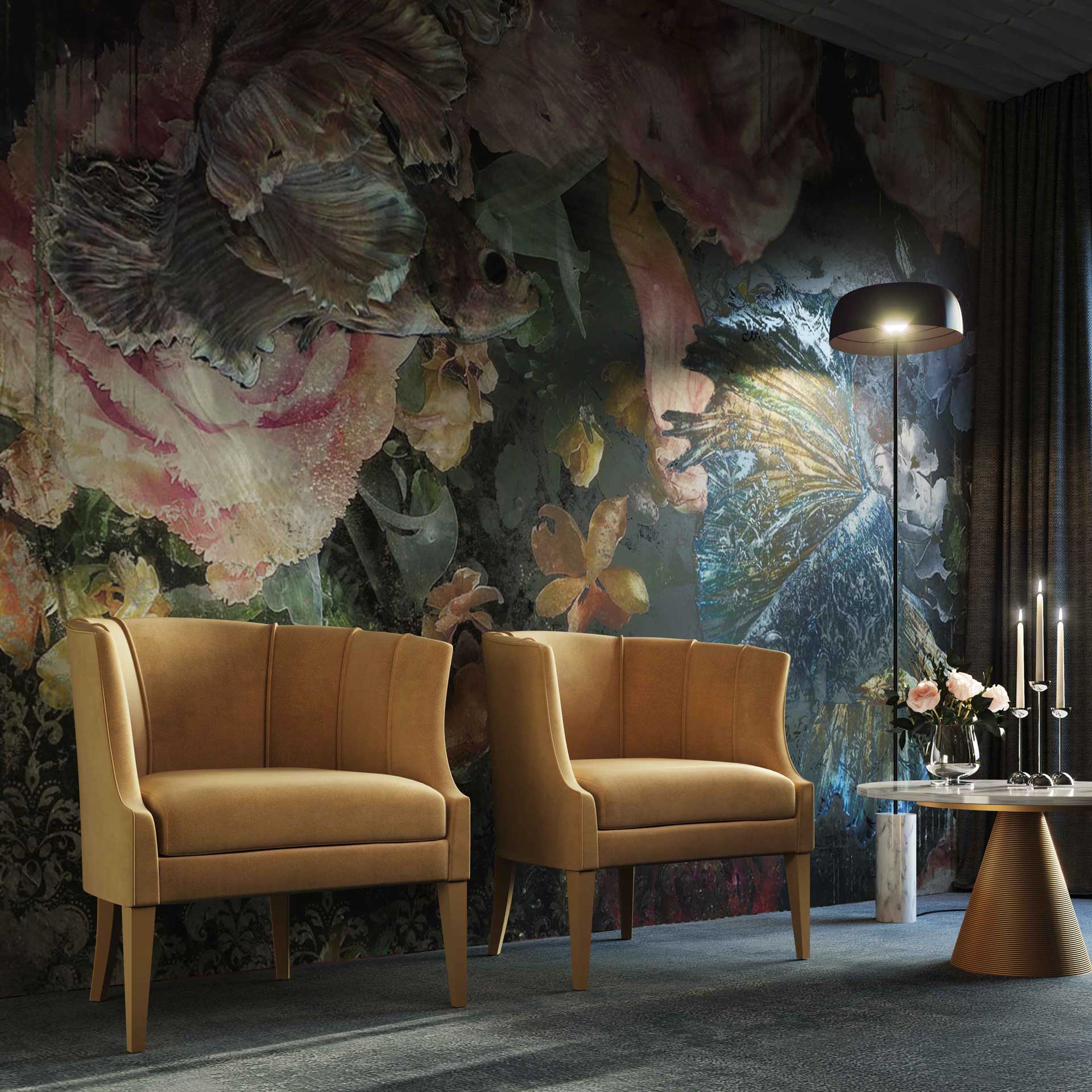 Tucker Velvet Chair Cognac - Image 7