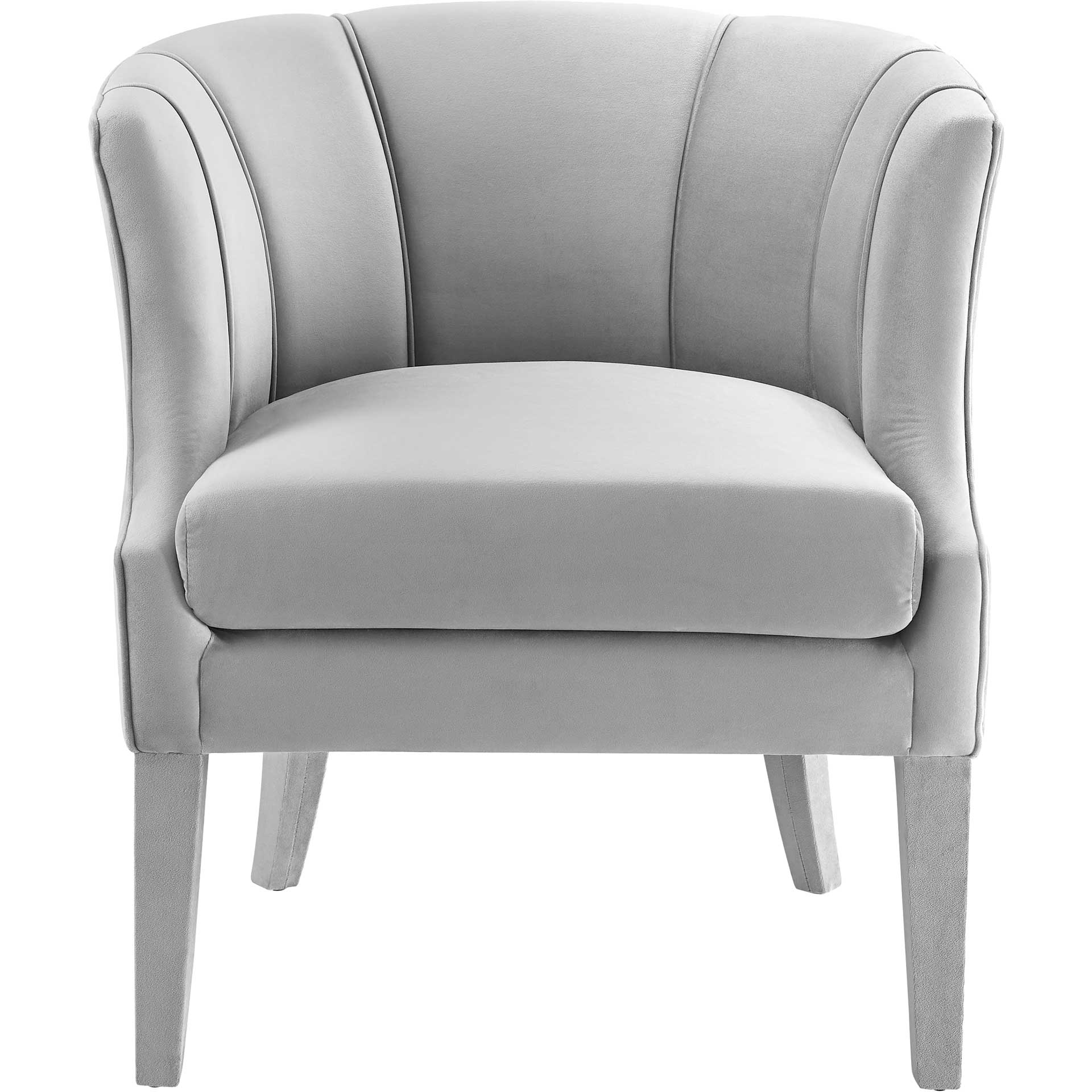 Tucker Velvet Chair Gray - Image 2