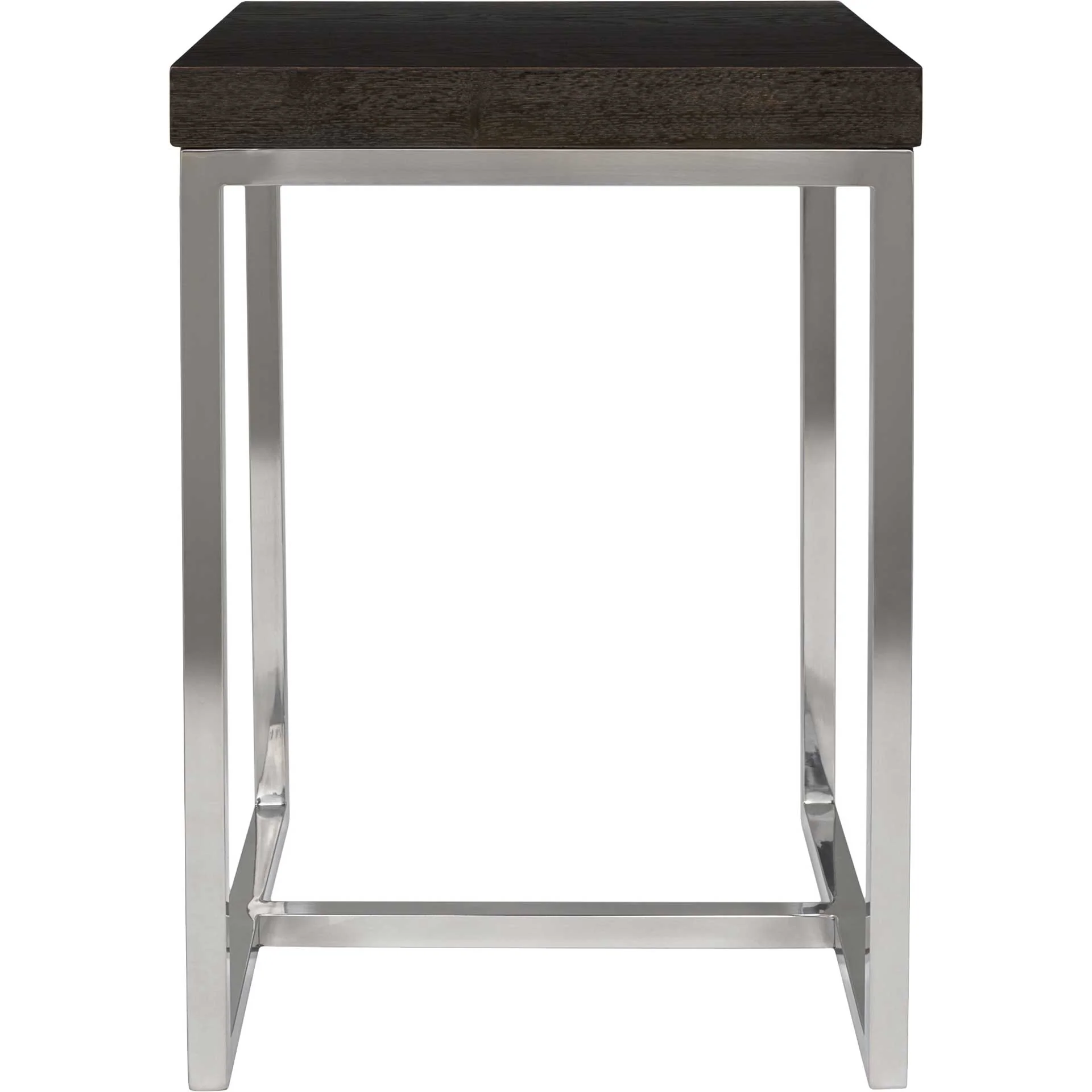 Tullis Black Glass Top Square End Table Black - Image 2