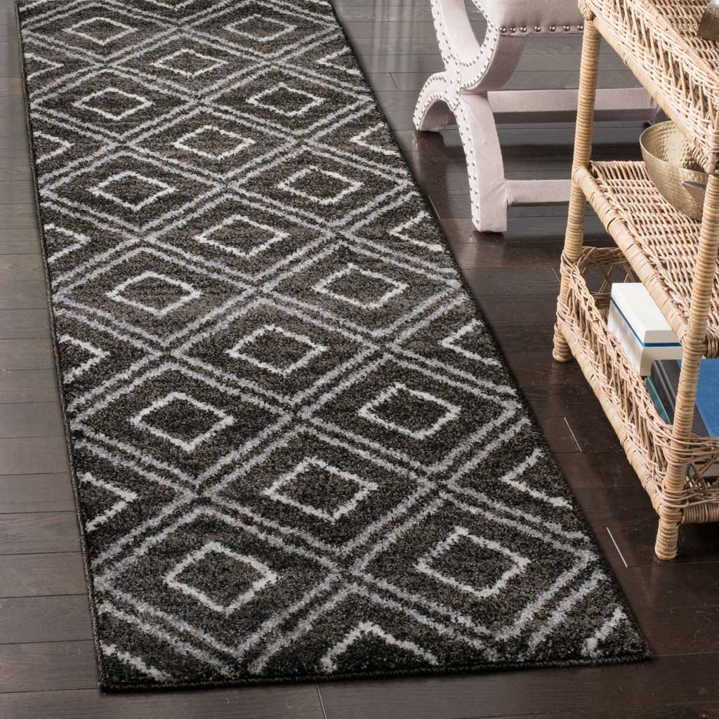 Tunisia Anthracite/Cream Runner Rug - Image 2