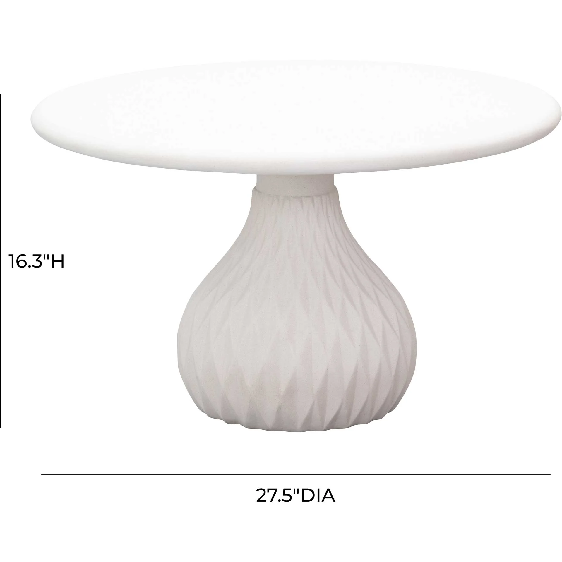 Tunisia Concrete Coffee Table Ivory - Image 7