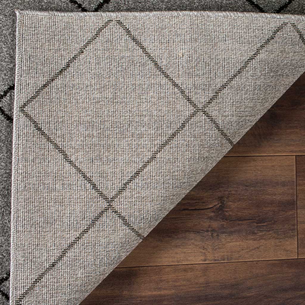 Tunisia Line Gray/Black Area Rug - Image 4