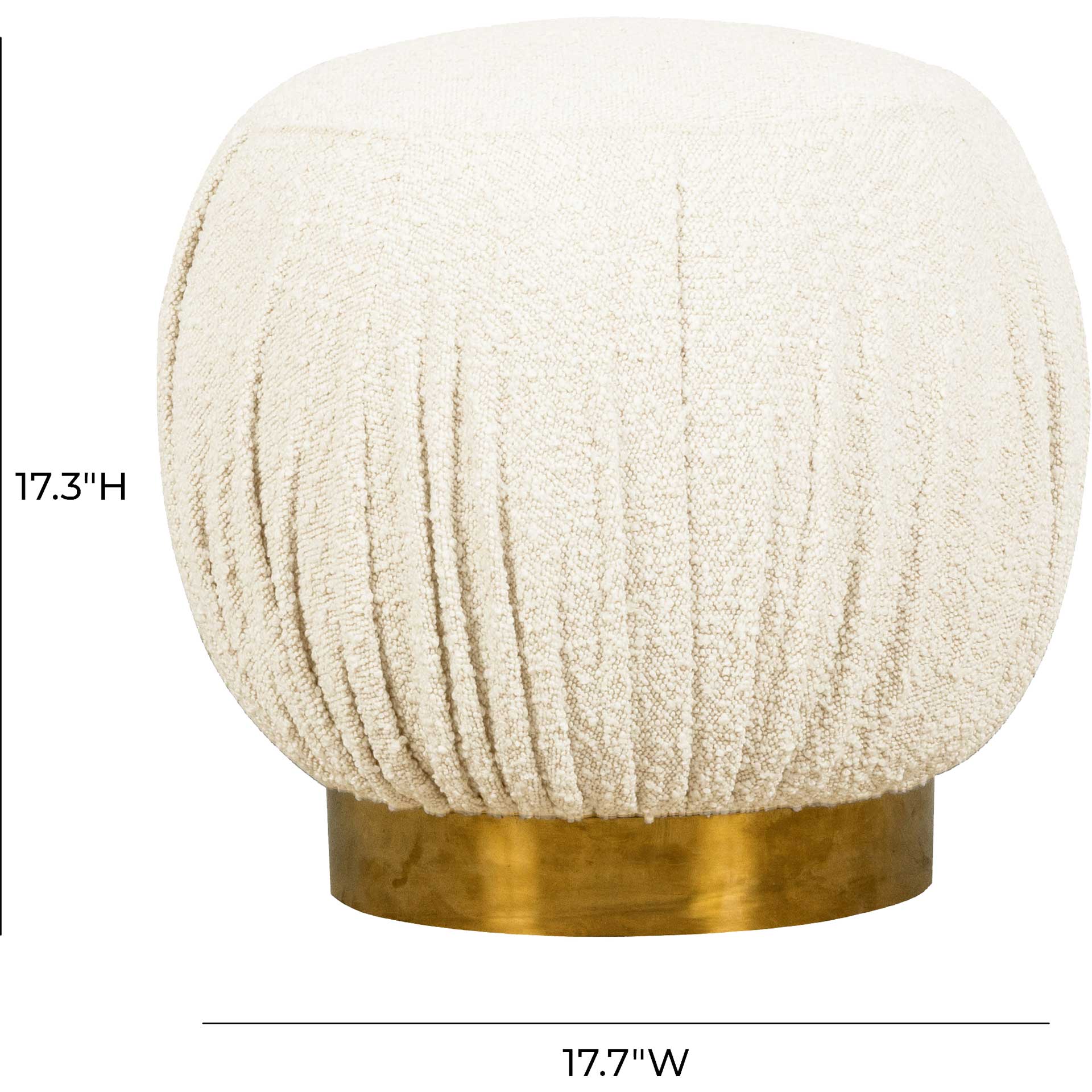 Turner Boucle Ottoman Beige - Image 3