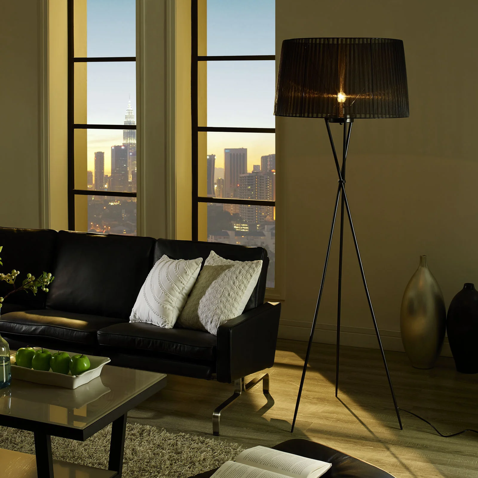Twin Floor Lamp Black - Image 4