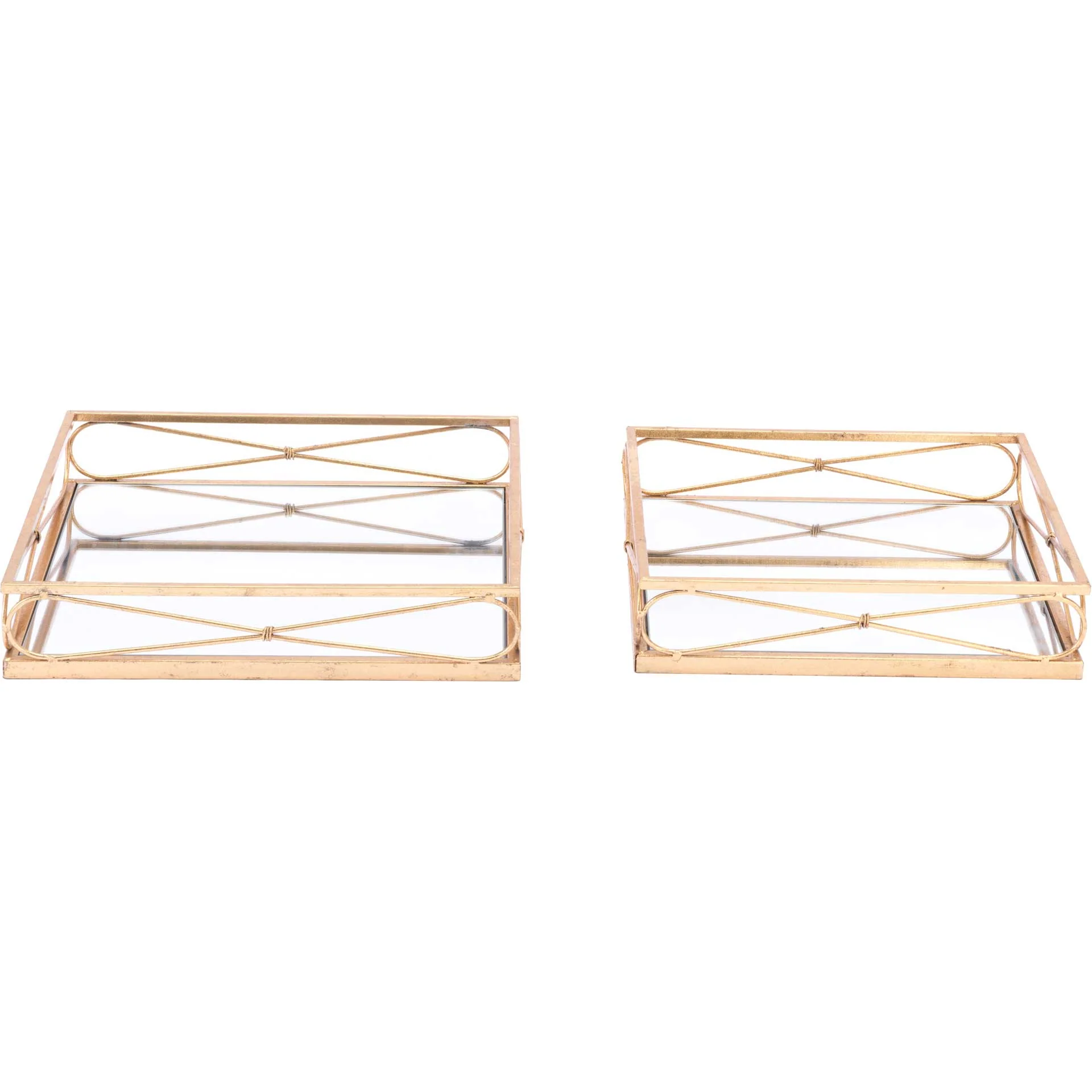 Twisted Tray Gold (Set of 2) - Image 2