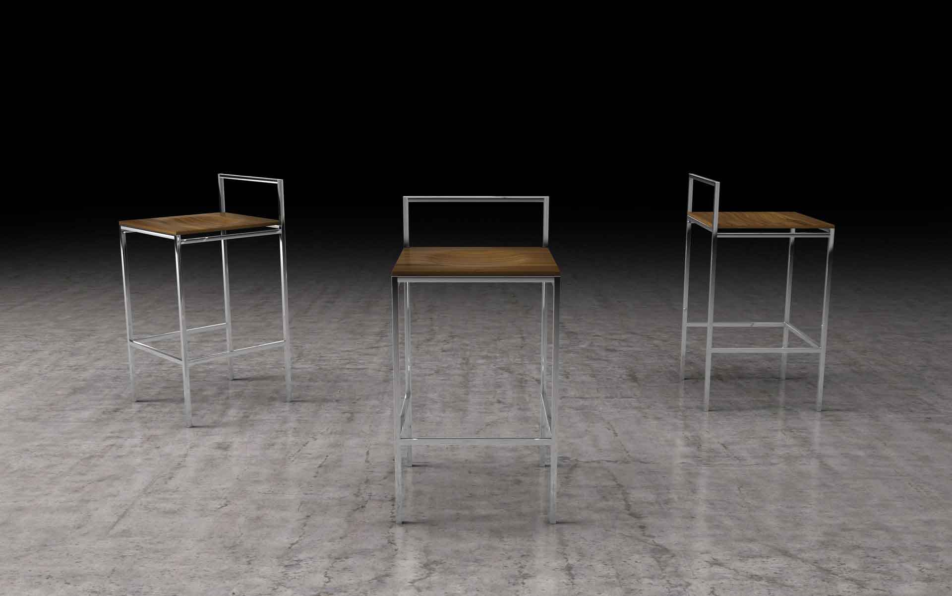 Udine Bar Stool Canaletto Walnut - Image 6