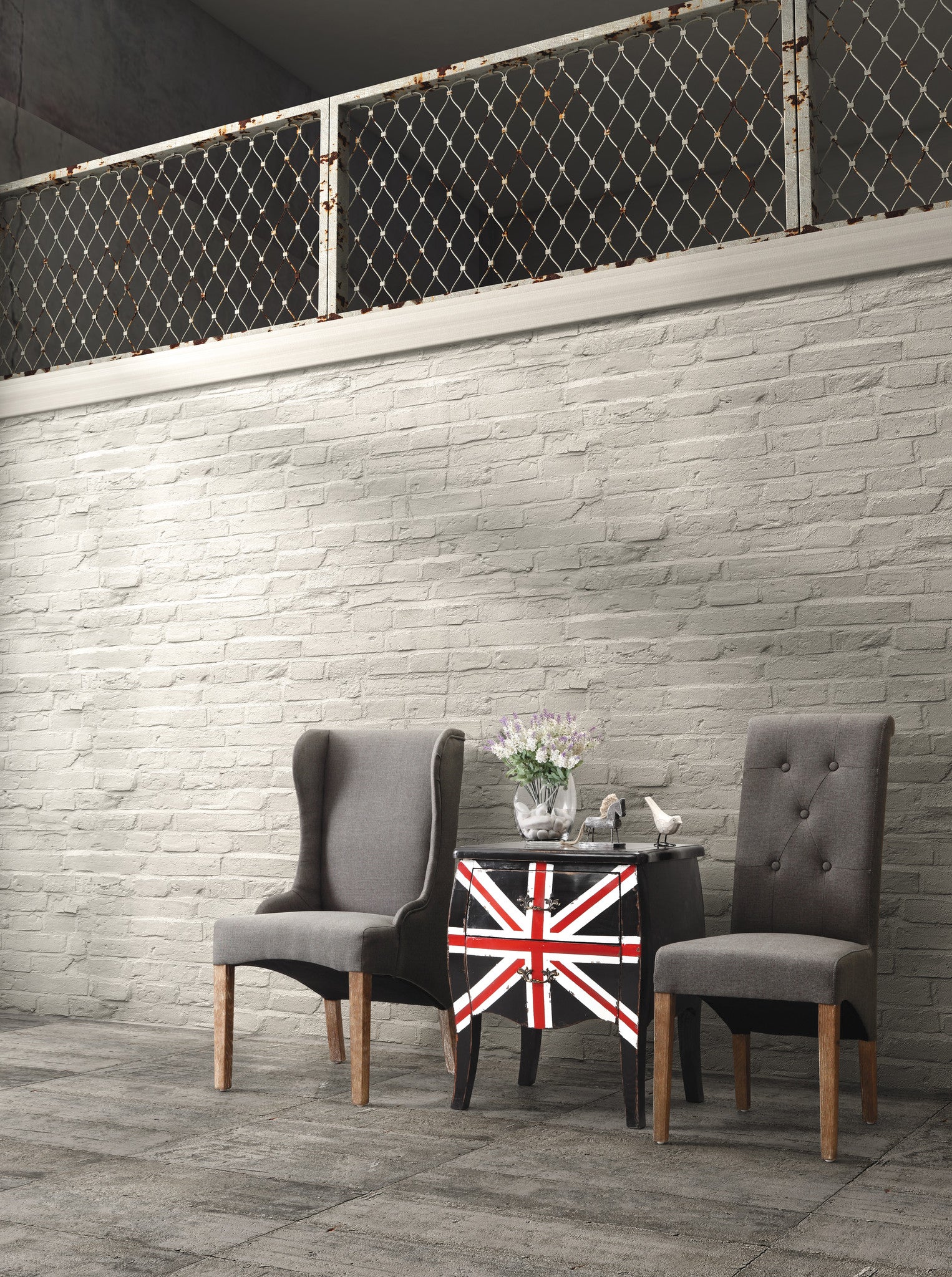 UK Small Cabinet Distressed Black - Image 4
