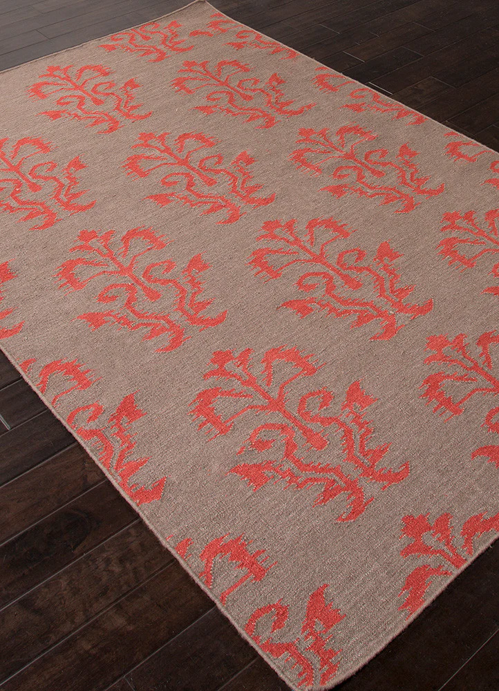 Urban Bungalow Khalid Dark Gray/Chili Pepper Area Rug - Image 2