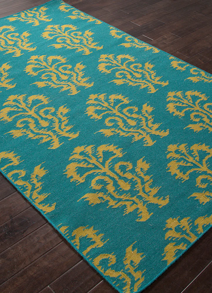 Urban Bungalow Khalid Deep Lake/Ecru Olive Area Rug - Image 2