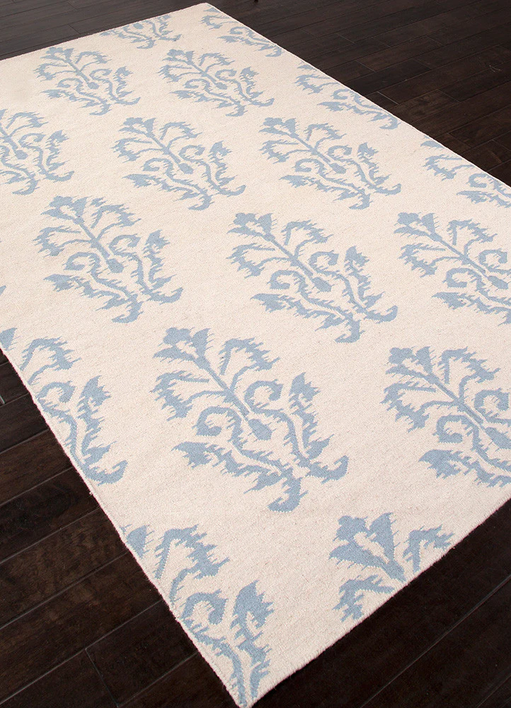 Urban Bungalow Khalid White/Powder Blue Area Rug - Image 2