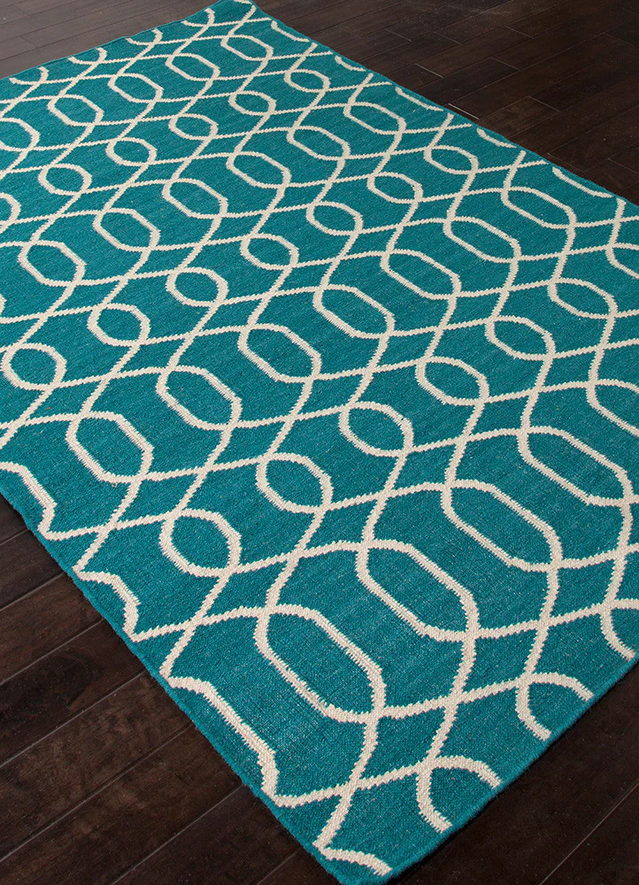 Urban Bungalow Sabrine Deep Lake/Antique White Area Rug - Image 2