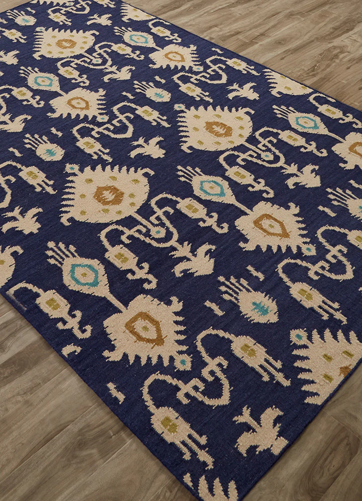 Urban Bungalow Samir Blue/Ivory Area Rug - Image 2