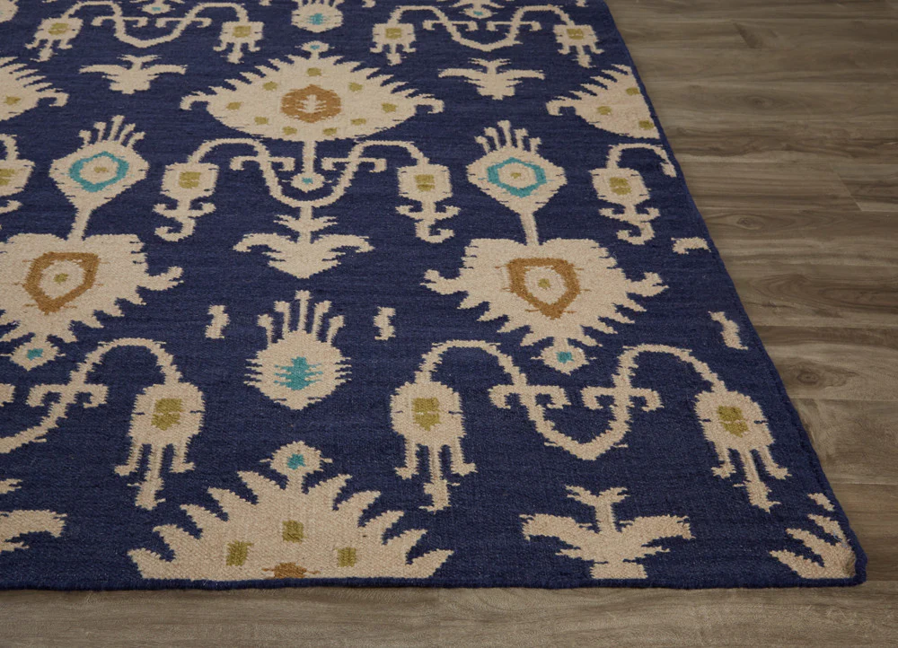 Urban Bungalow Samir Blue/Ivory Area Rug - Image 3