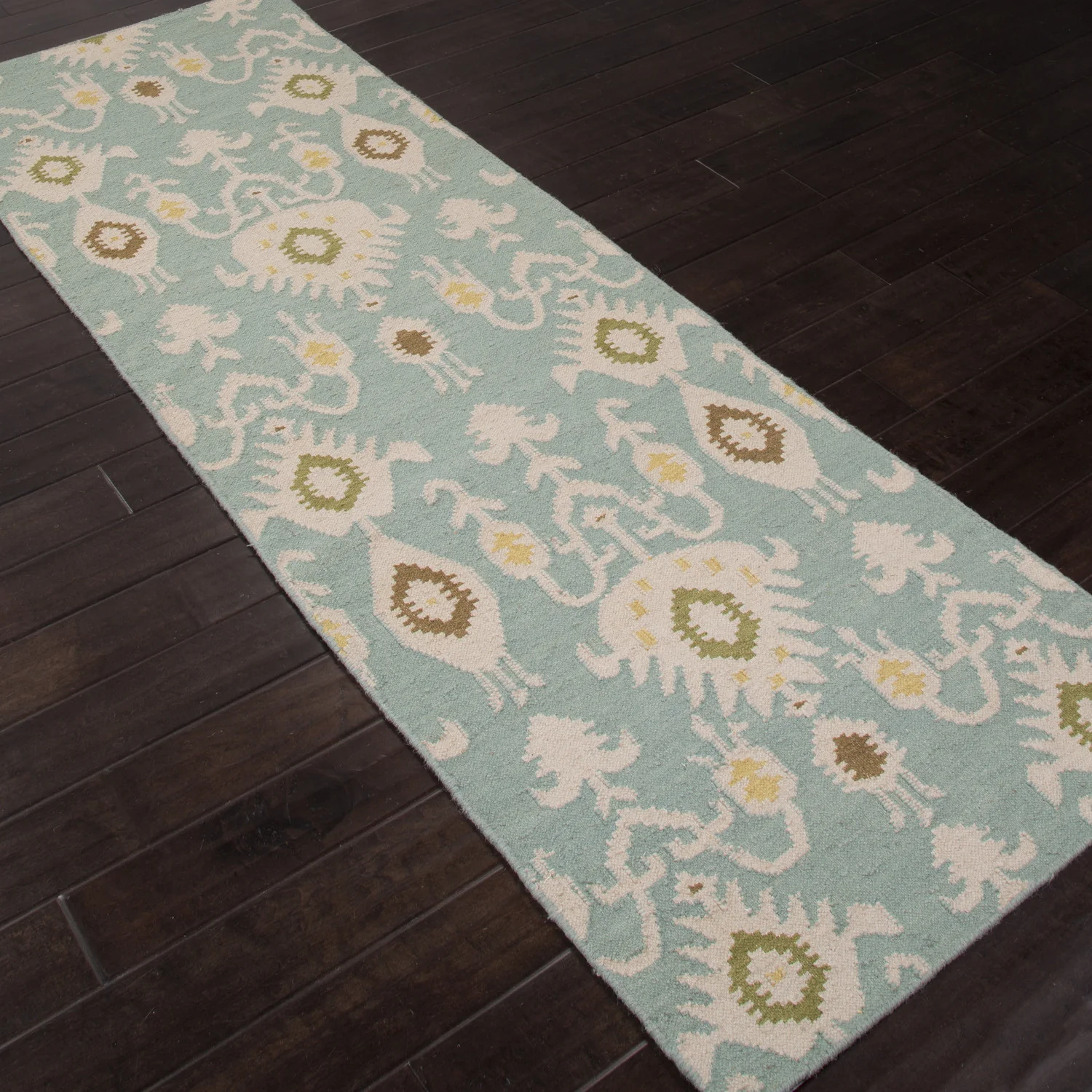 Urban Bungalow Samir Cool Aqua Runner Rug - Image 2