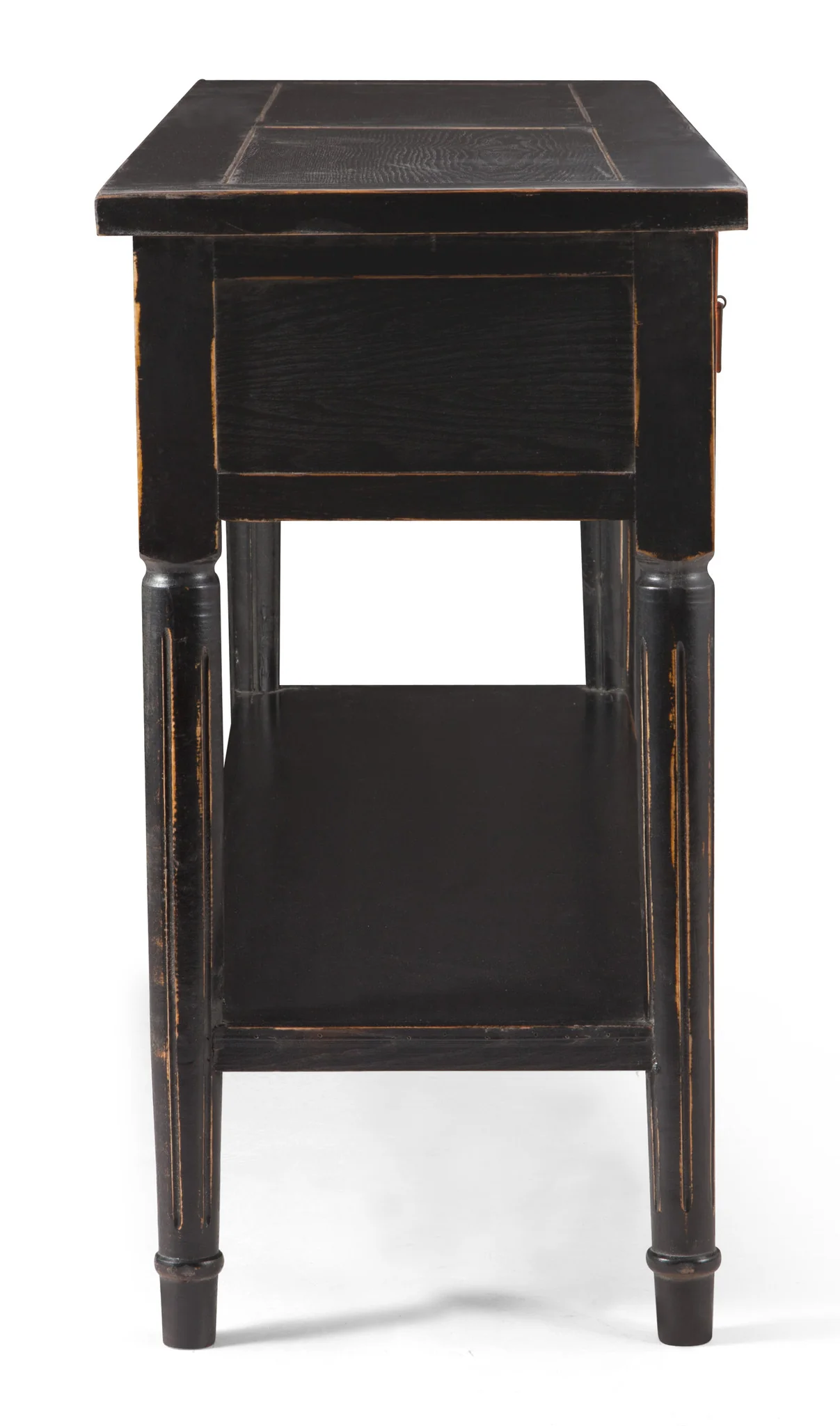 Vale Console Table Multicolor Distressed Black - Image 2