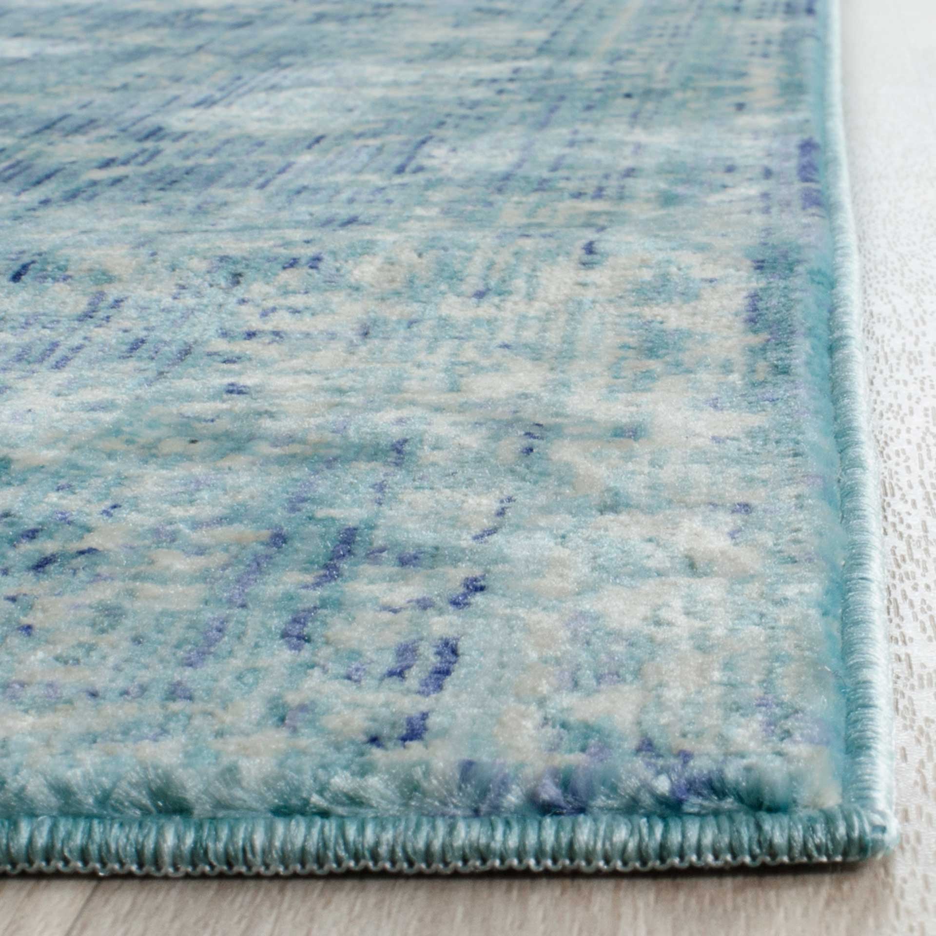 Valencia Blue/Ivory Runner Rug - Image 2
