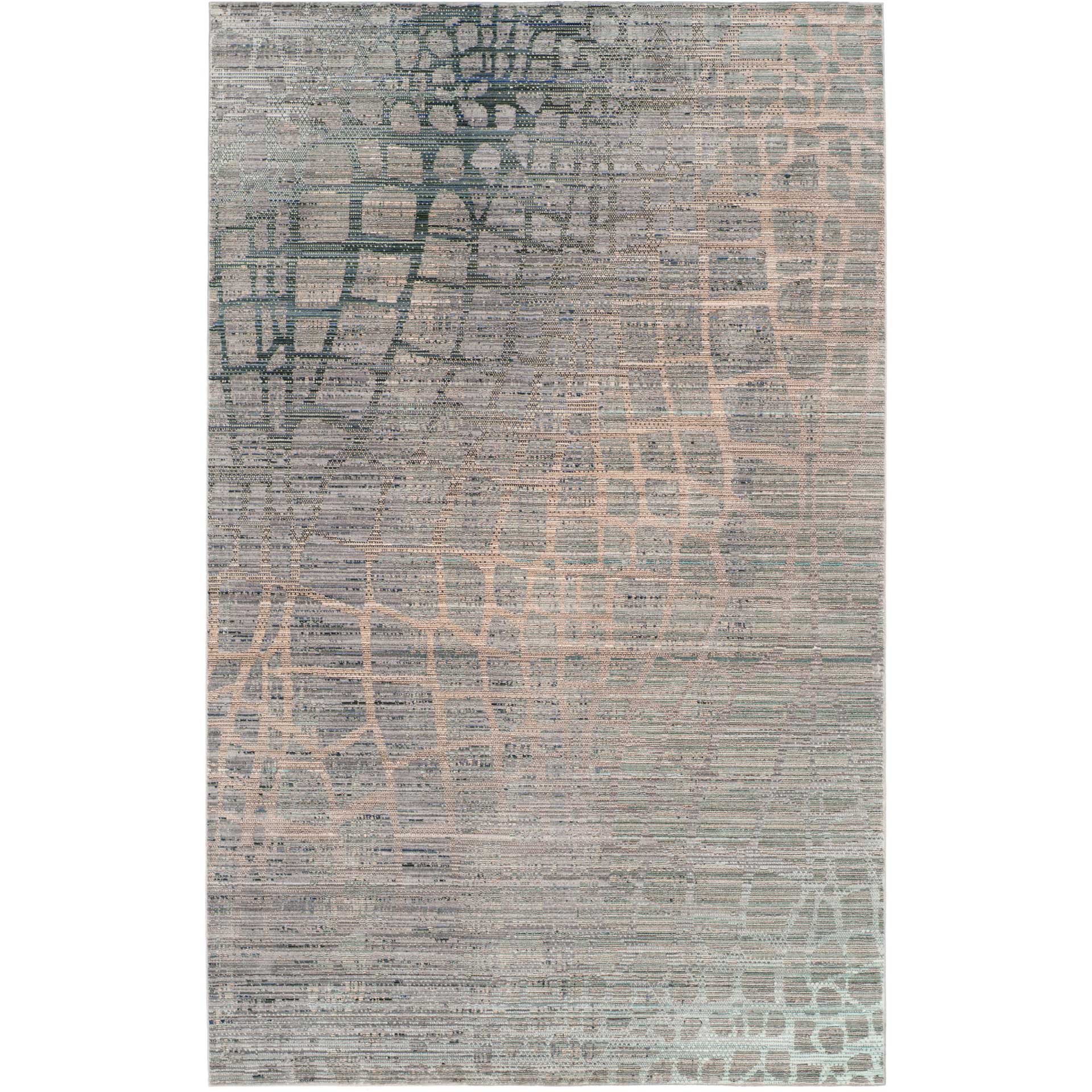 Valencia Gray/Blue/Beige Area Rug - Image 2