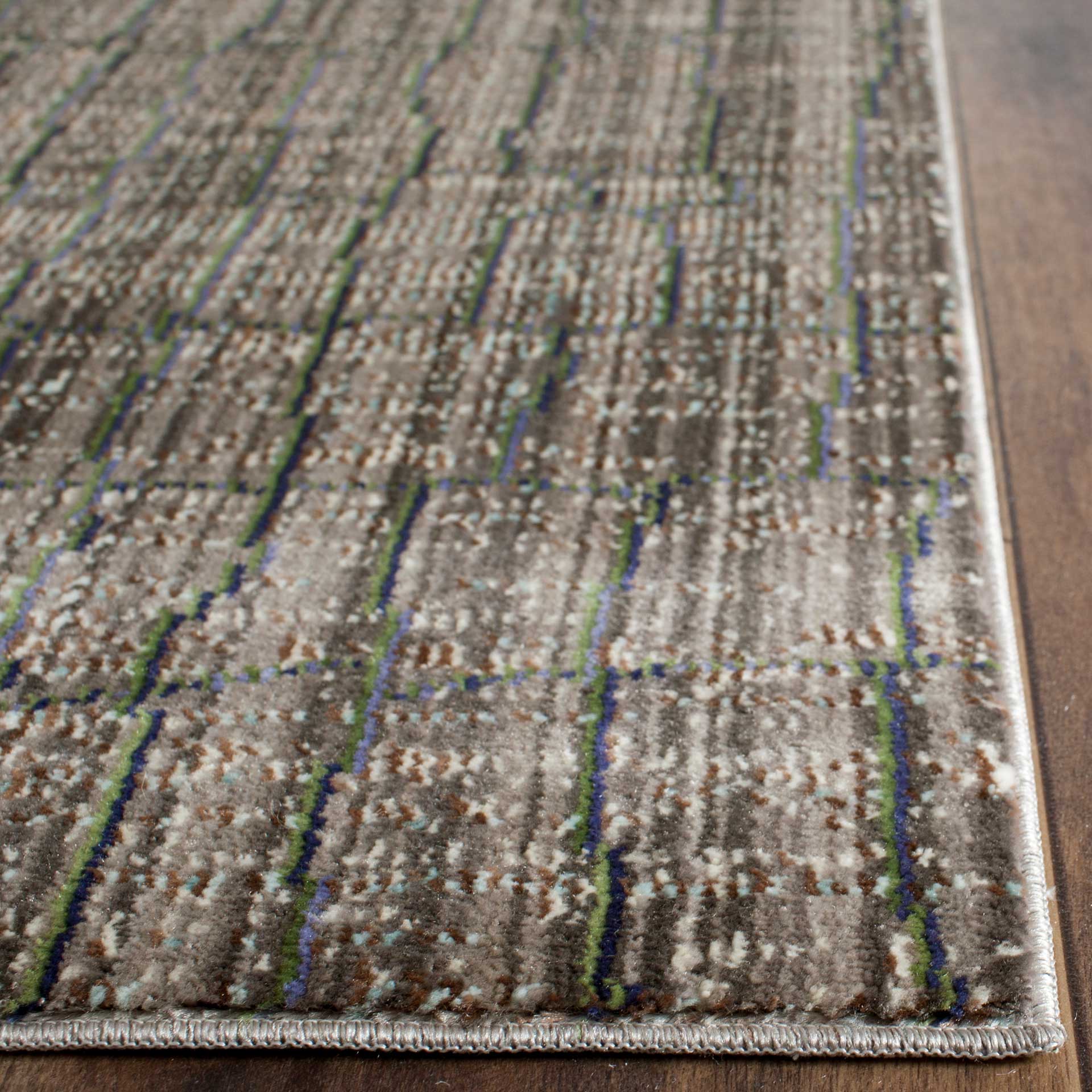 Valencia Gray/Blue Runner Rug - Image 2