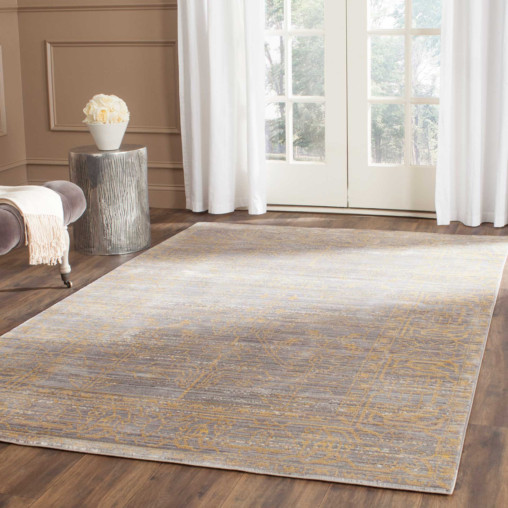 Valencia Gray/Gold Area Rug - Image 6