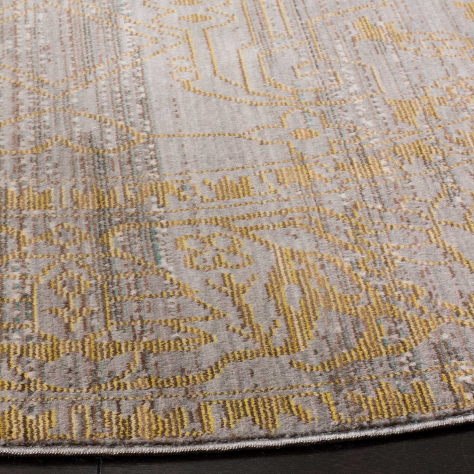 Valencia Gray/Gold Round Rug - Image 2