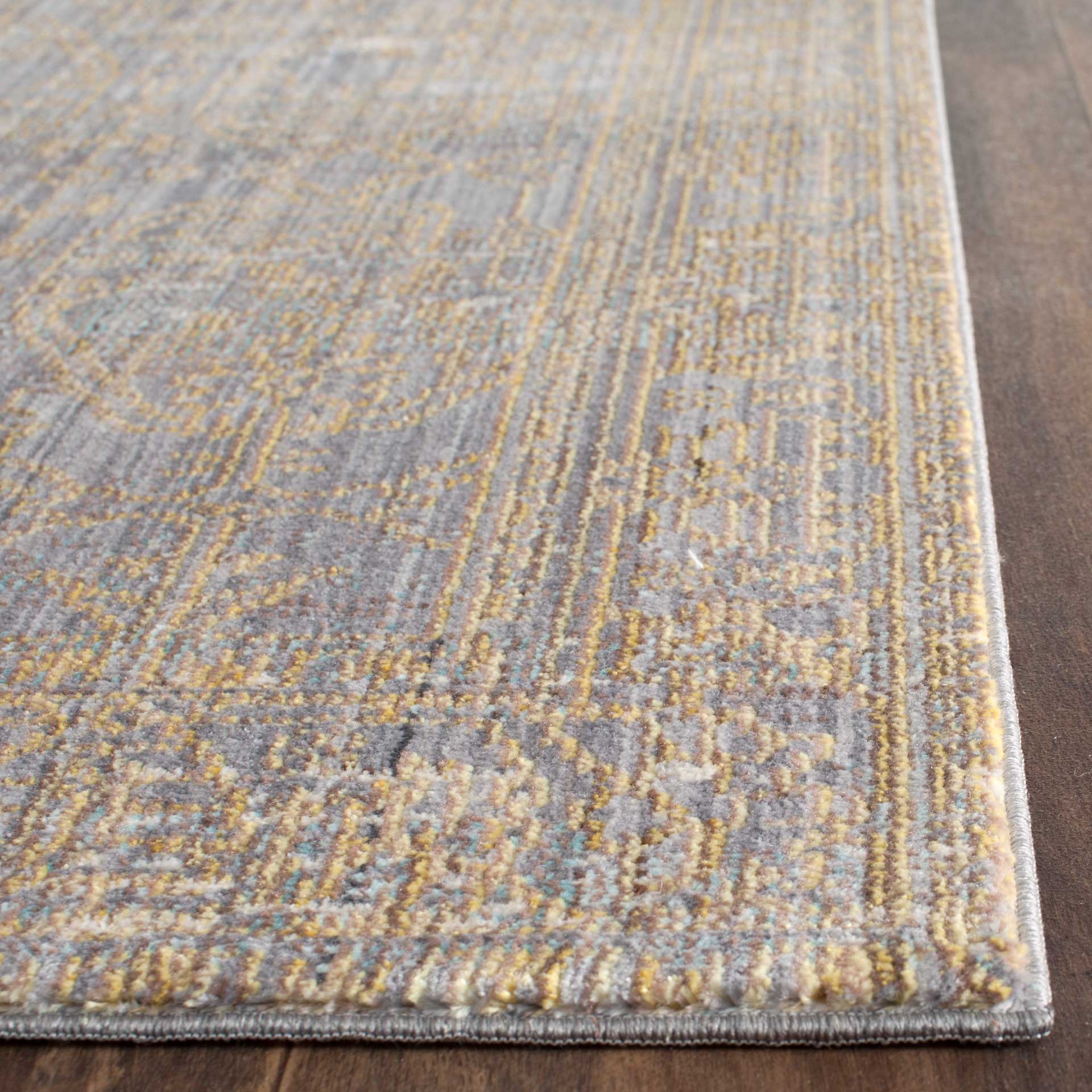 Valencia Gray/Gold Runner Rug - Image 2