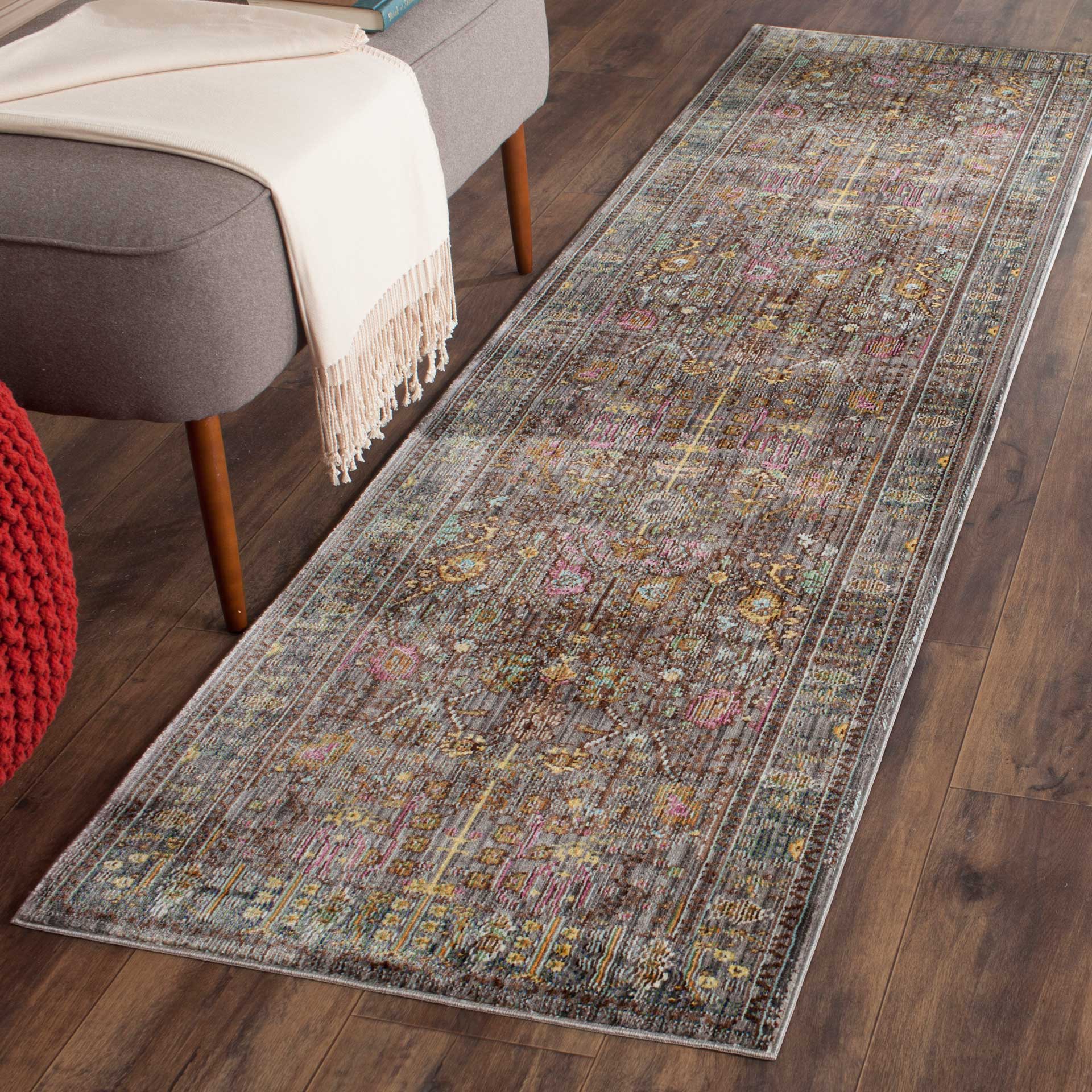 Valencia Gray/Multi Runner Rug - Image 3