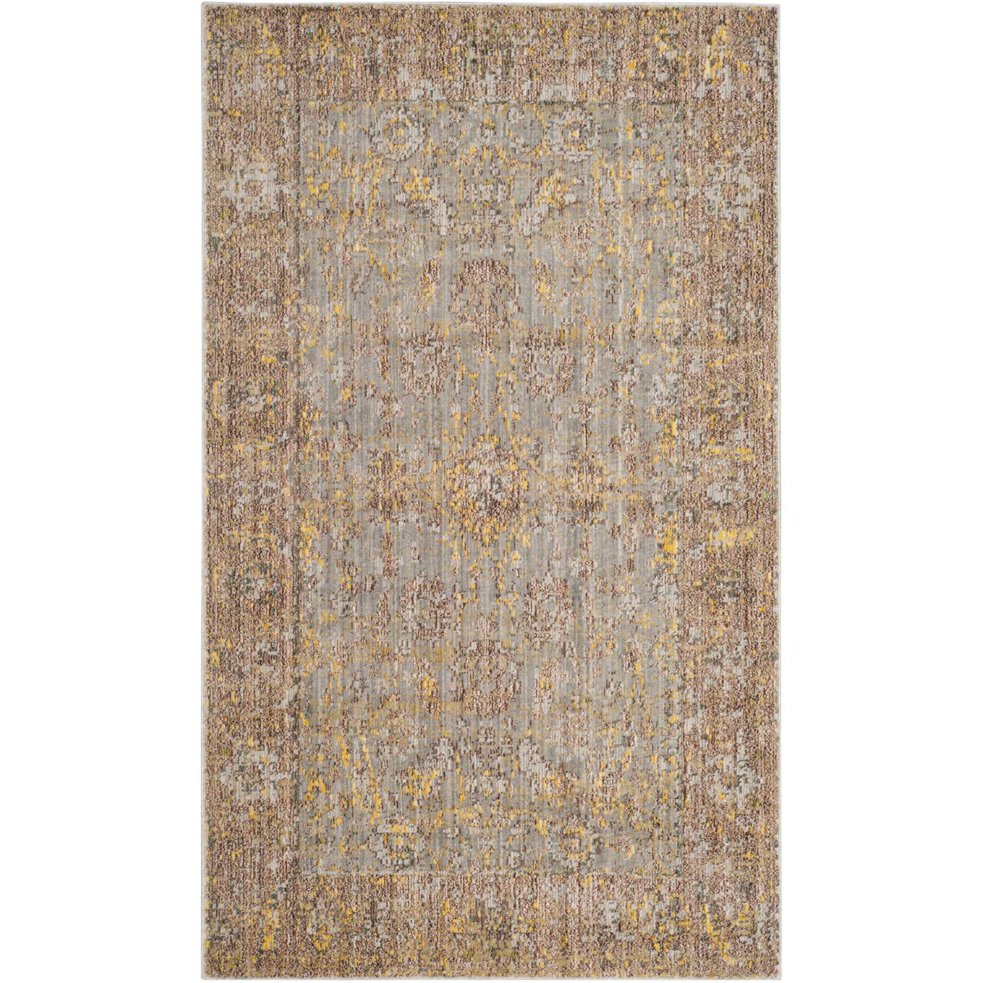 Valencia Gray/Yellow Area Rug - Image 3