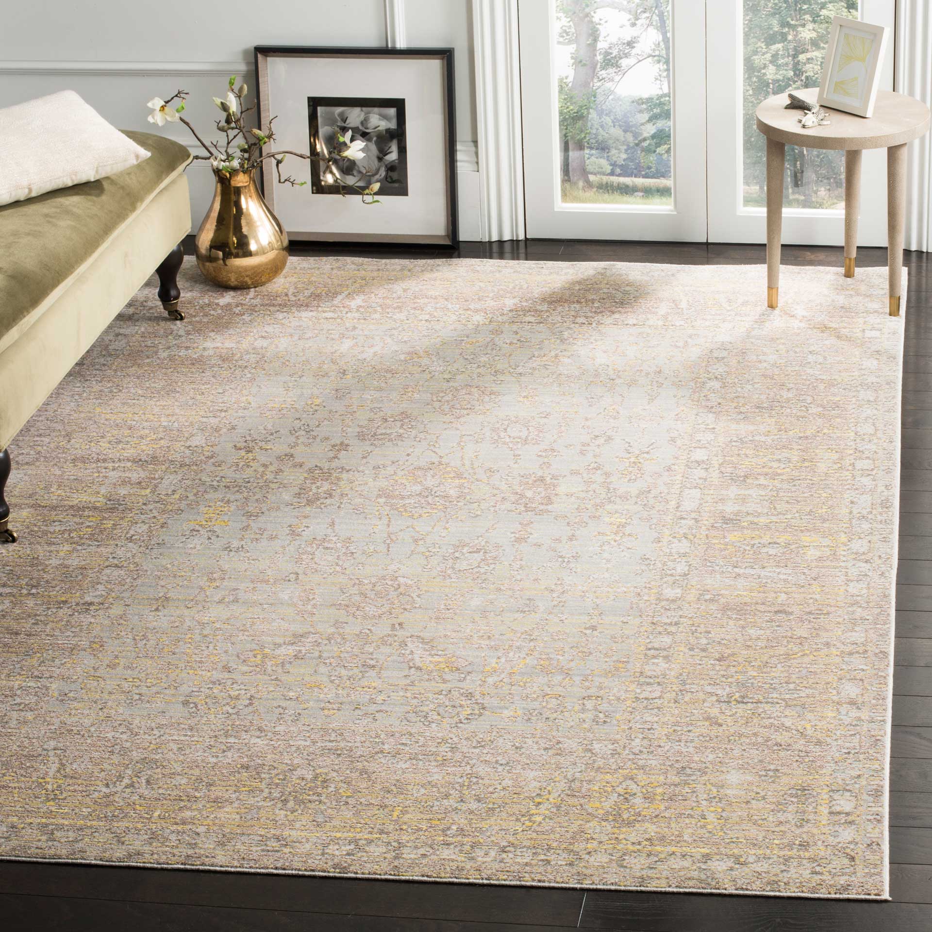 Valencia Gray/Yellow Area Rug - Image 8