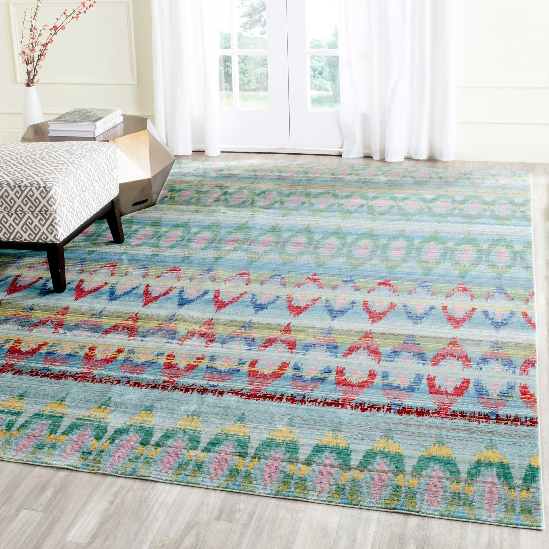 Valencia Light Blue/Multi Area Rug - Image 4