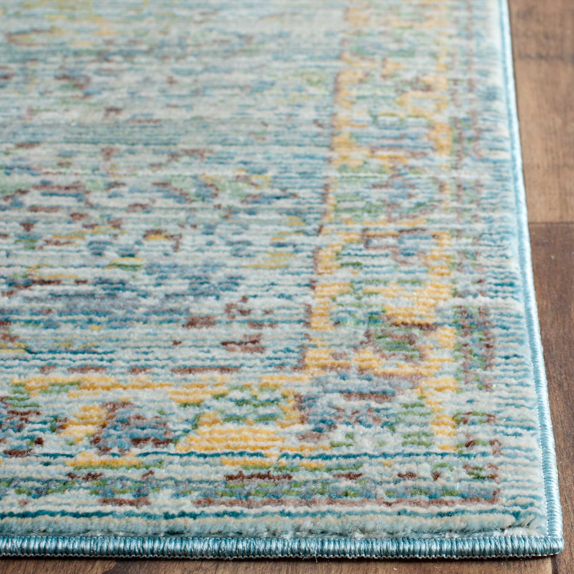 Valencia Light Blue/Turquoise Area Rug - Image 3